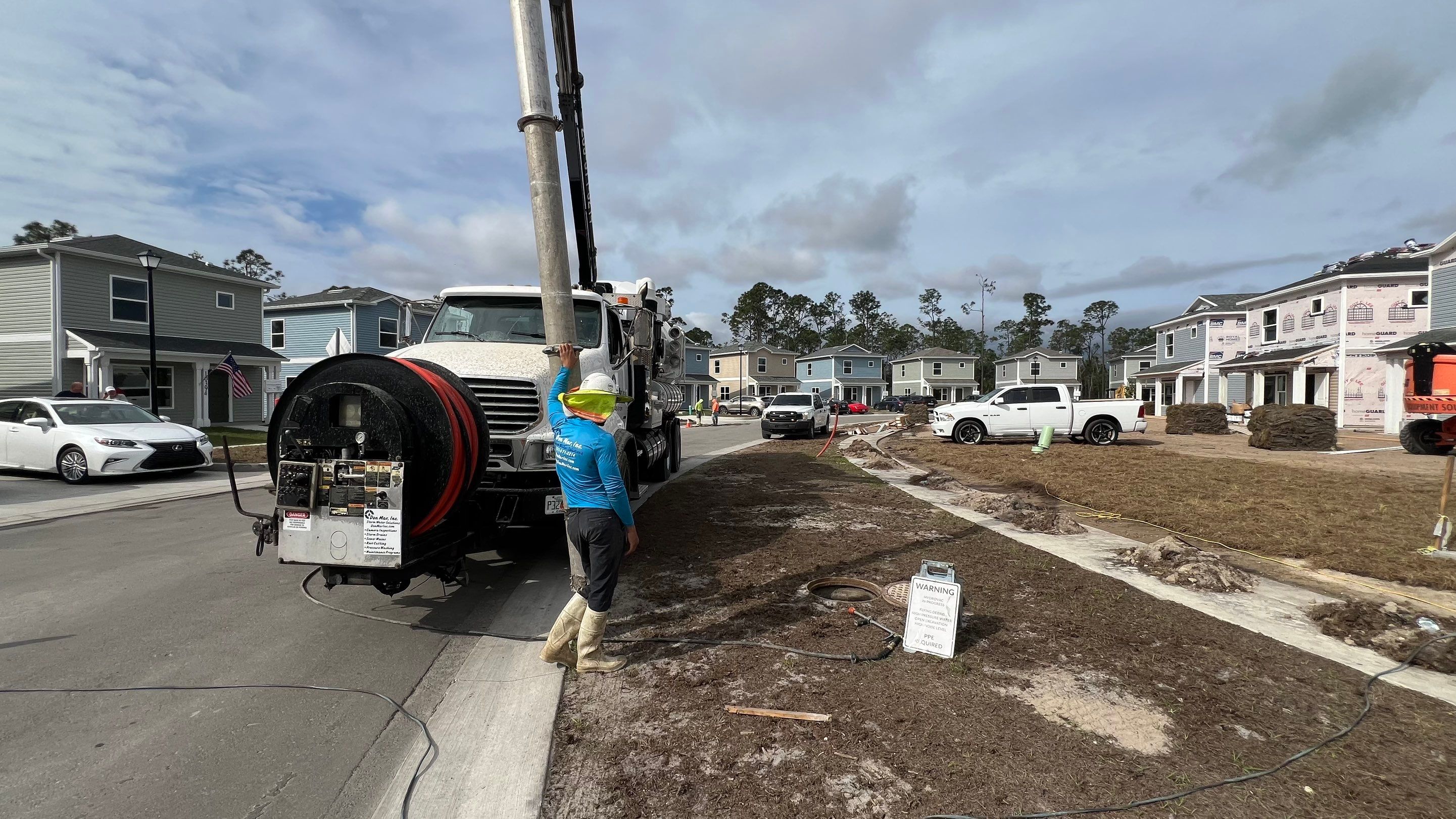 New Community Stormwater System Catch Basin Cleaning by Don Mar, Inc. Storm Water Solutions