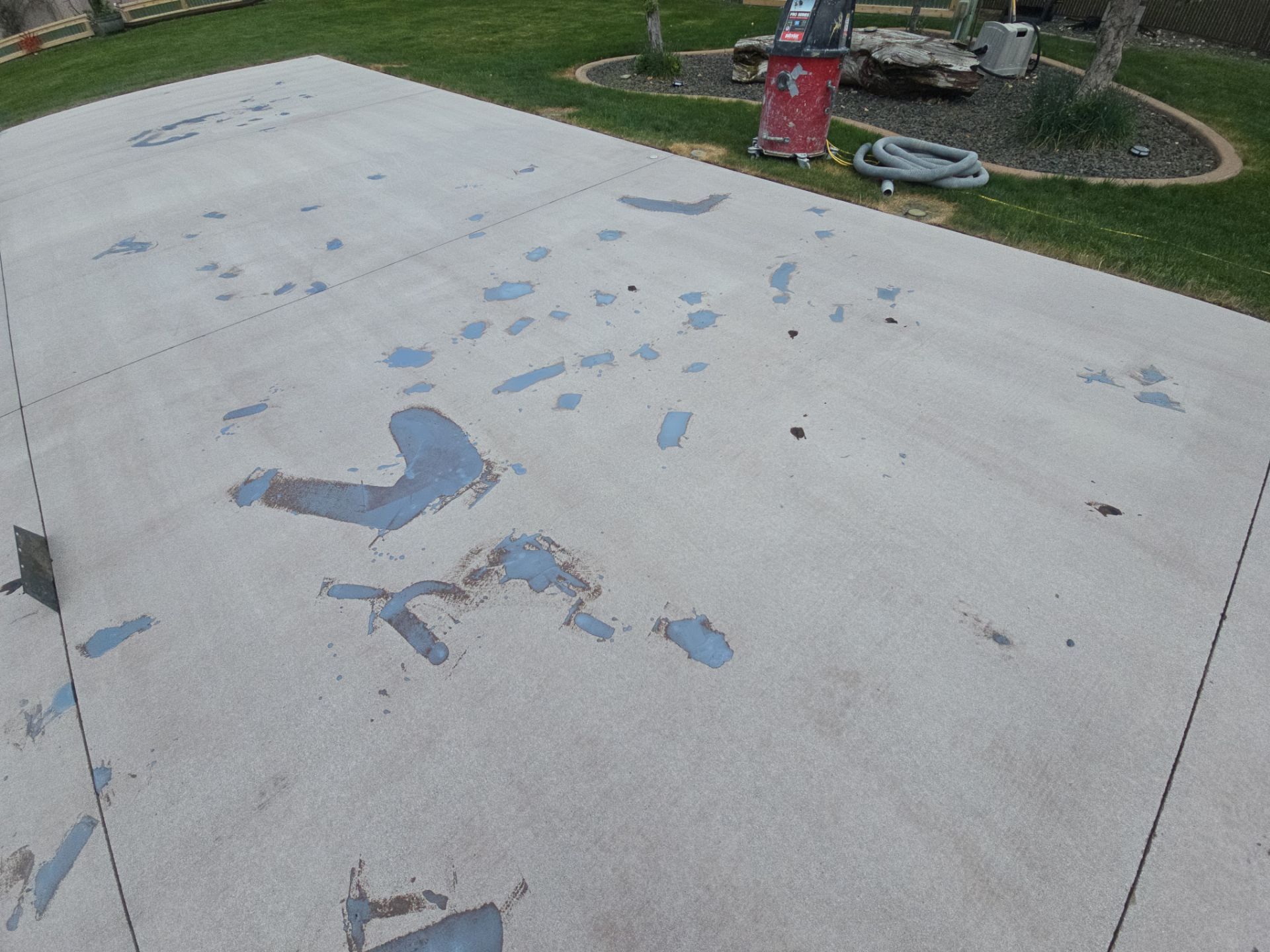 Sports Court Transformation using Ocean Hybrid by Croc Coatings, LLC