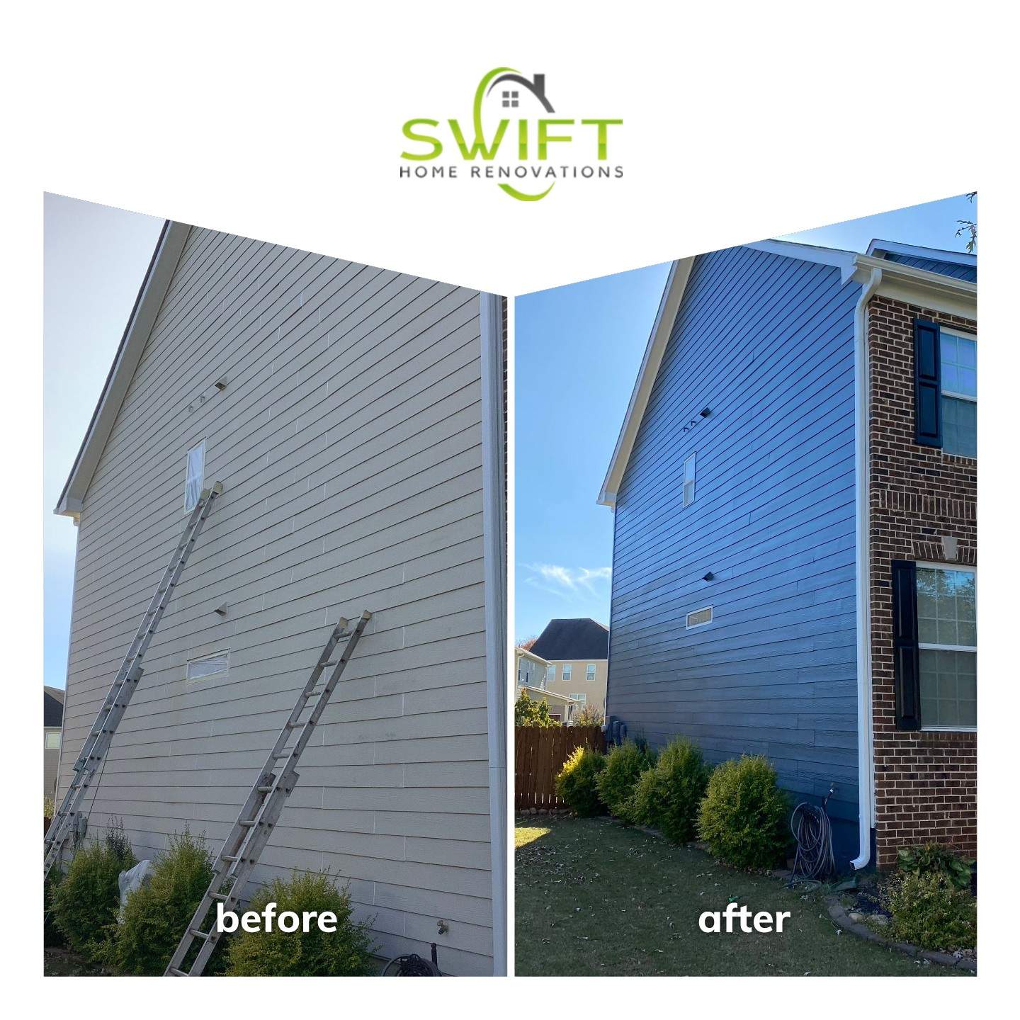 Exterior Siding Refresh and Full House Repaint in Cumming by Swift Home Renovations
