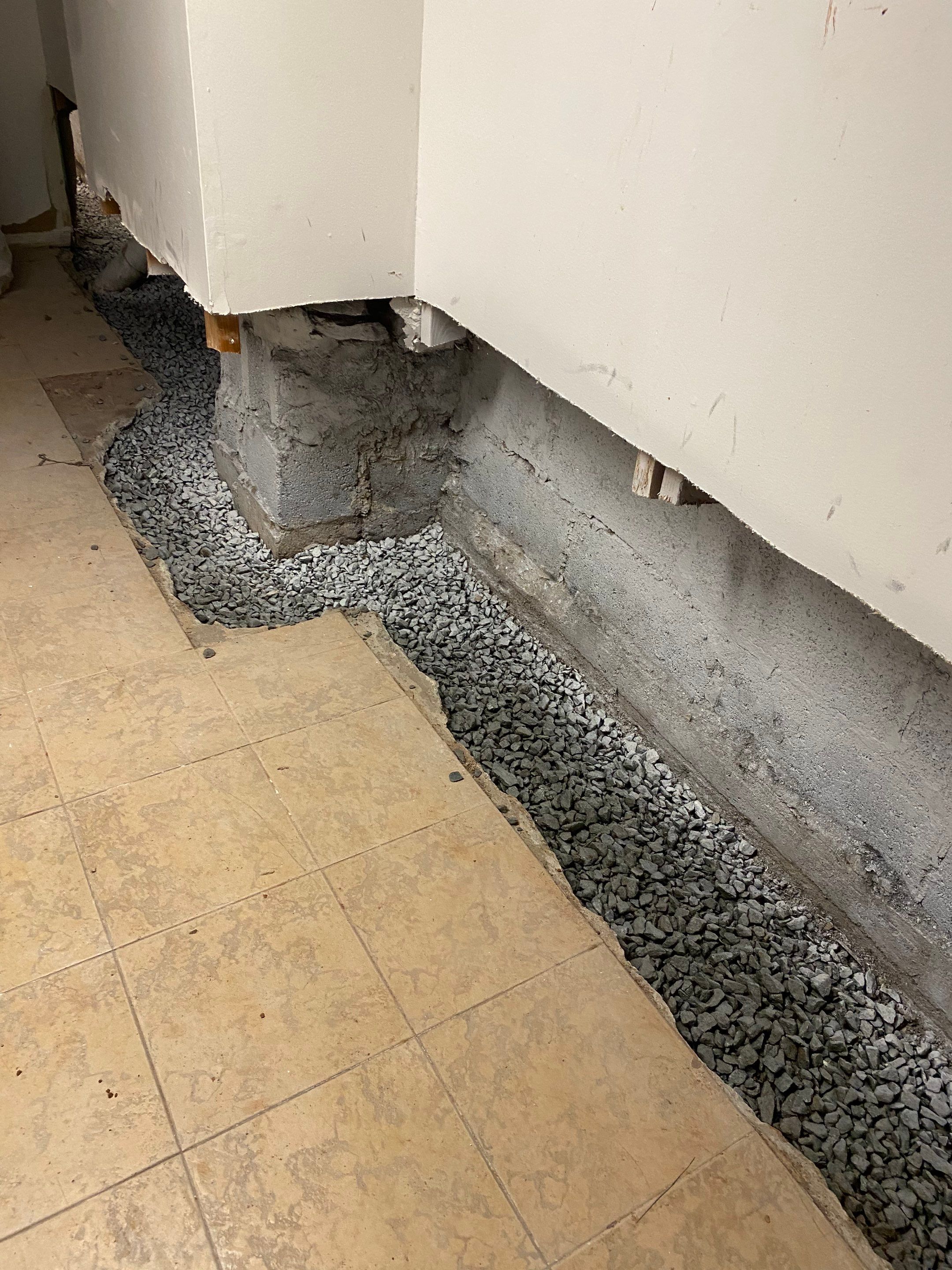Interior French Drain Job in Bayonne, NJ by Pure Service Pro, LLC 