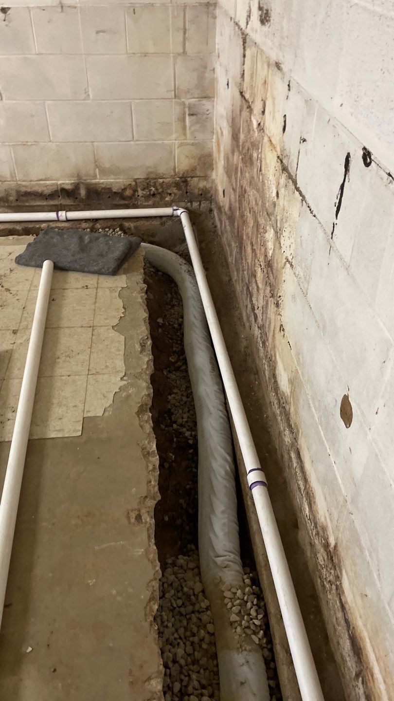 Interior Drain Tile Installation in Columbia Heights, MN by Waterproofing Northeast