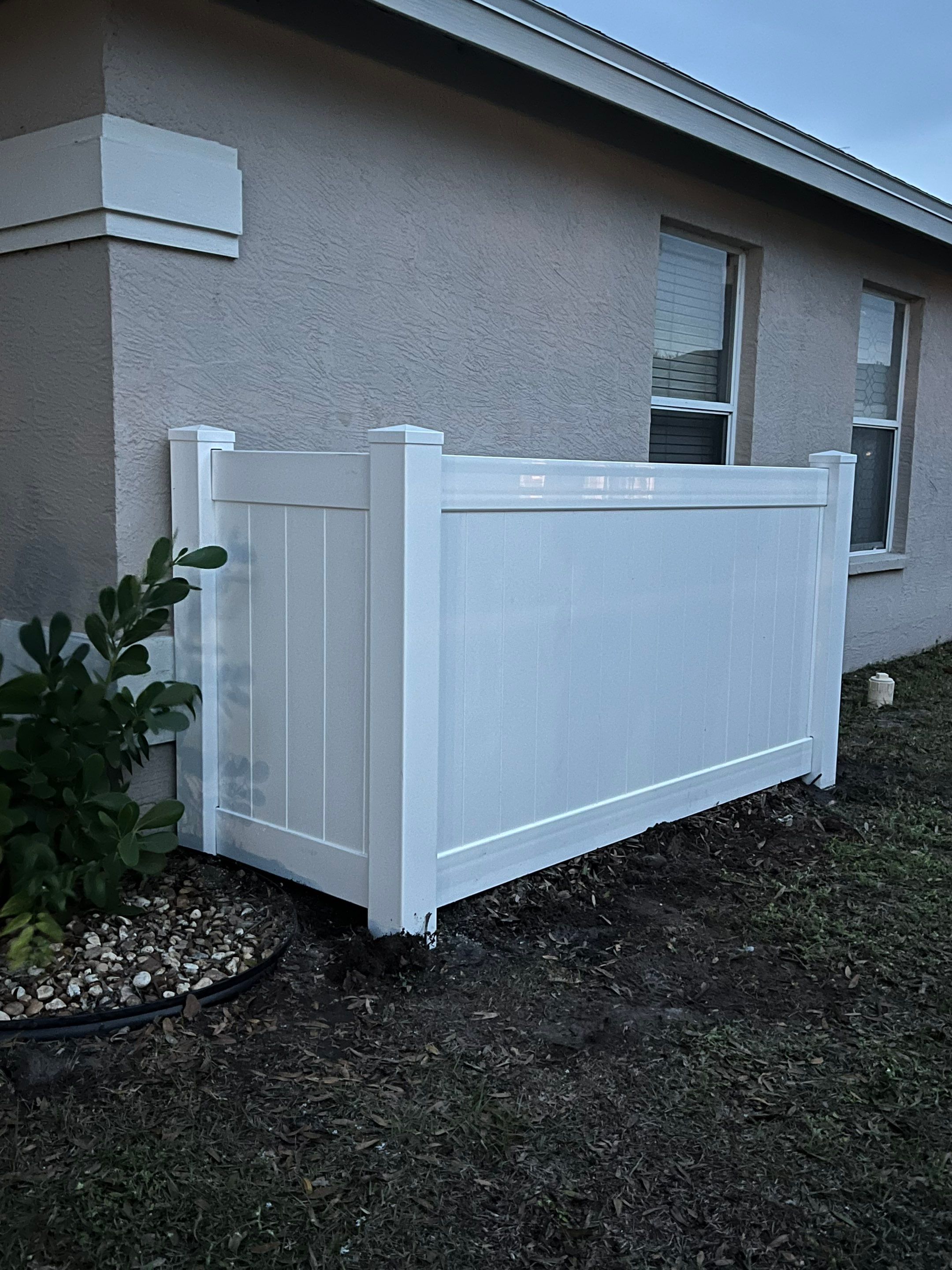 Vinyl Fence Installation using Open Picket Style Fence by Asap fence and gates, LLC