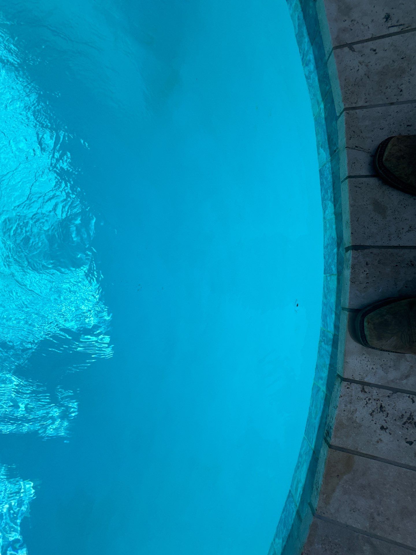 Freeform Pool Remodel with Travertine Deck by Pinnacle Pools and Spas - DFW