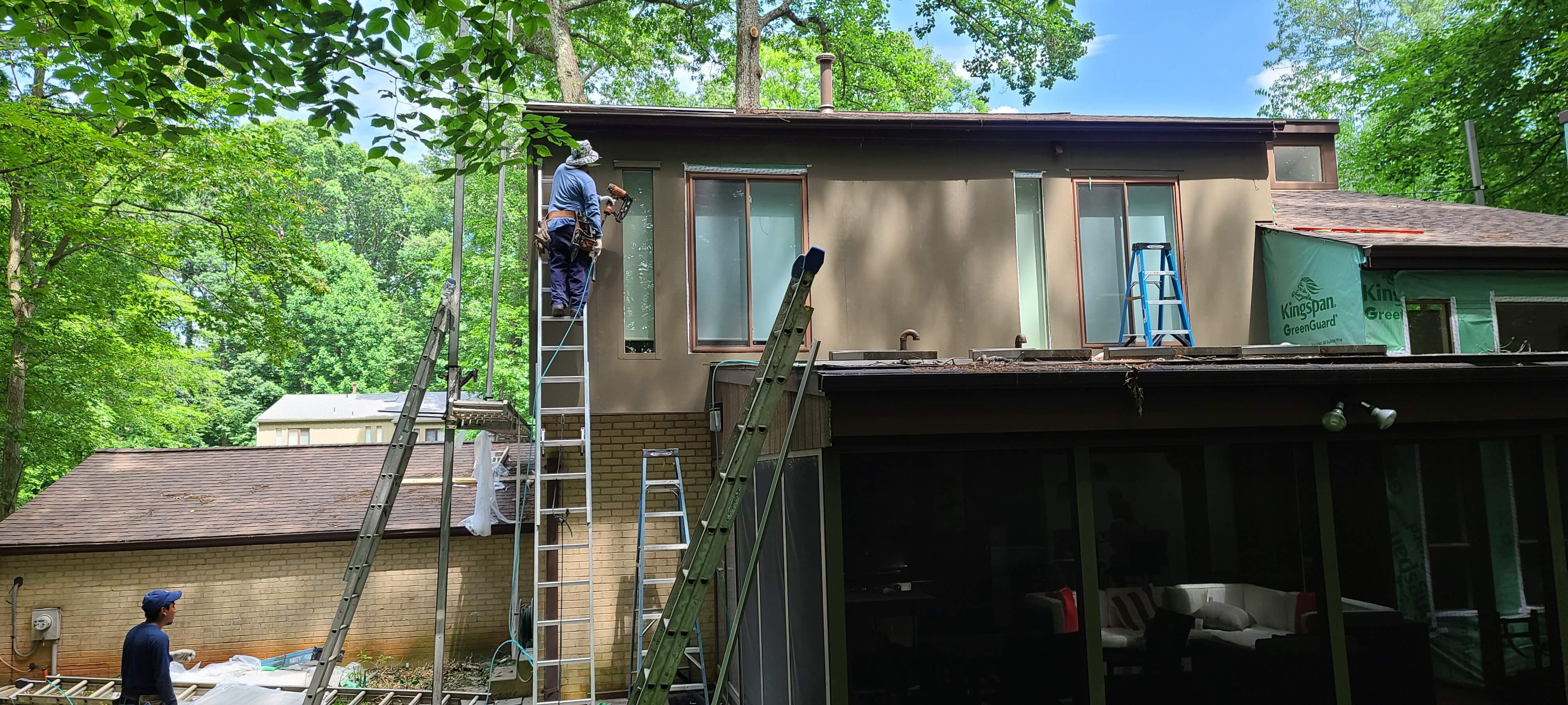 James Hardie Board and Batten Siding and ProVia entry door by Window Depot of Annapolis