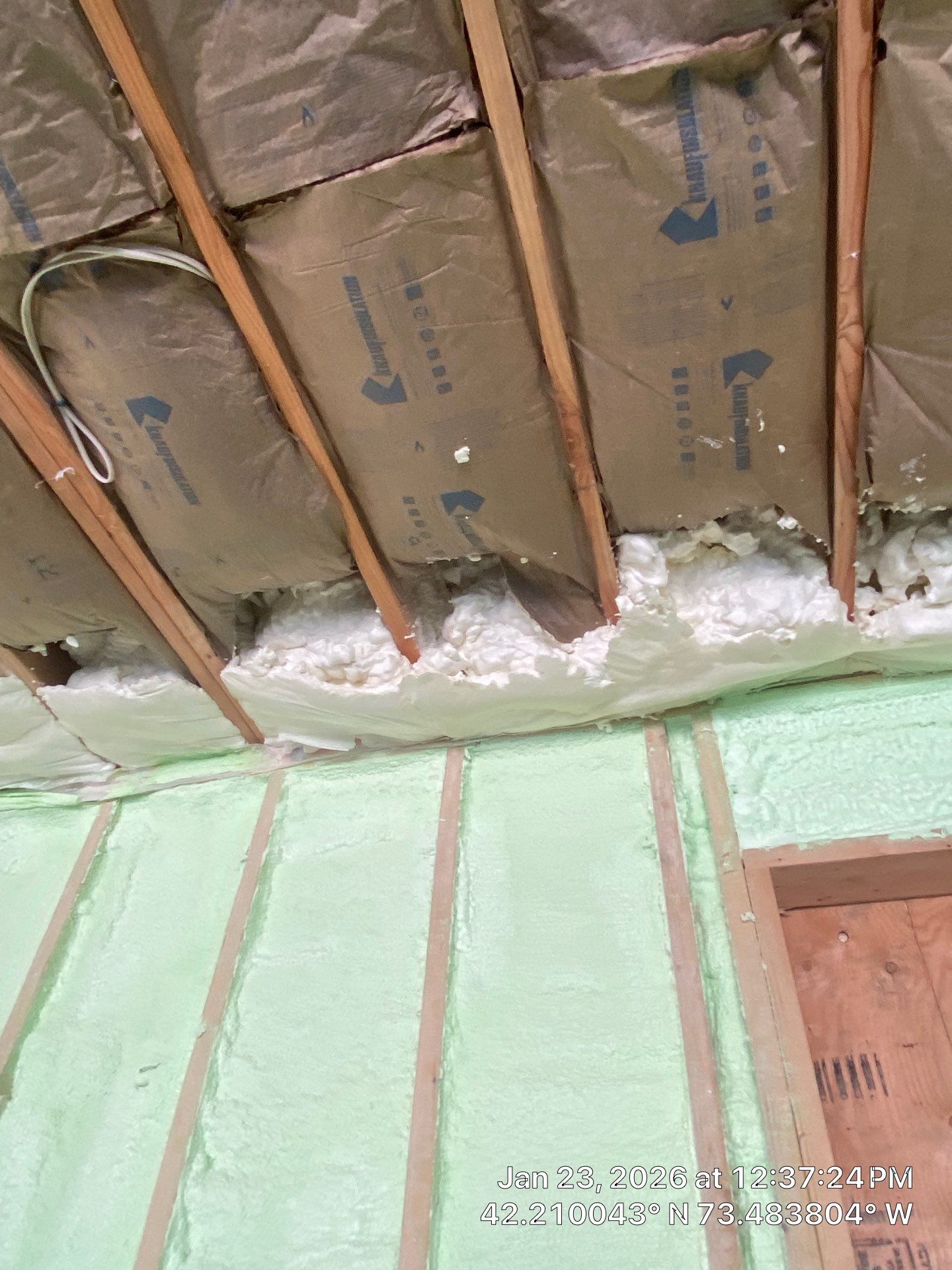 Detached Garage using Closed Cell Spray Foam by NYS Foam & Energy