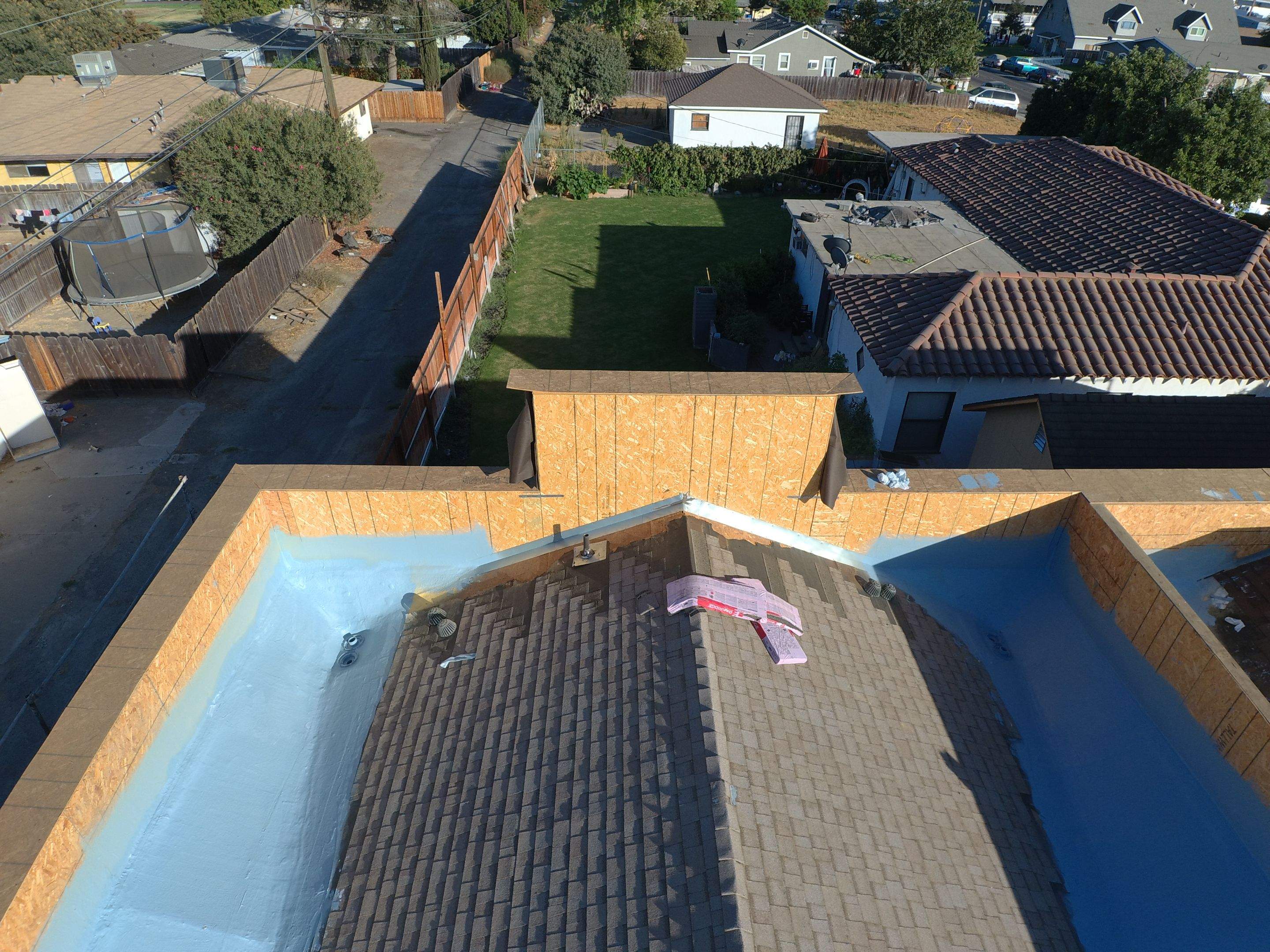 Spray foam and coatings using Conklin Benchmark/PUMA XL coatings and spray foam by Straight Edge Roofing Inc