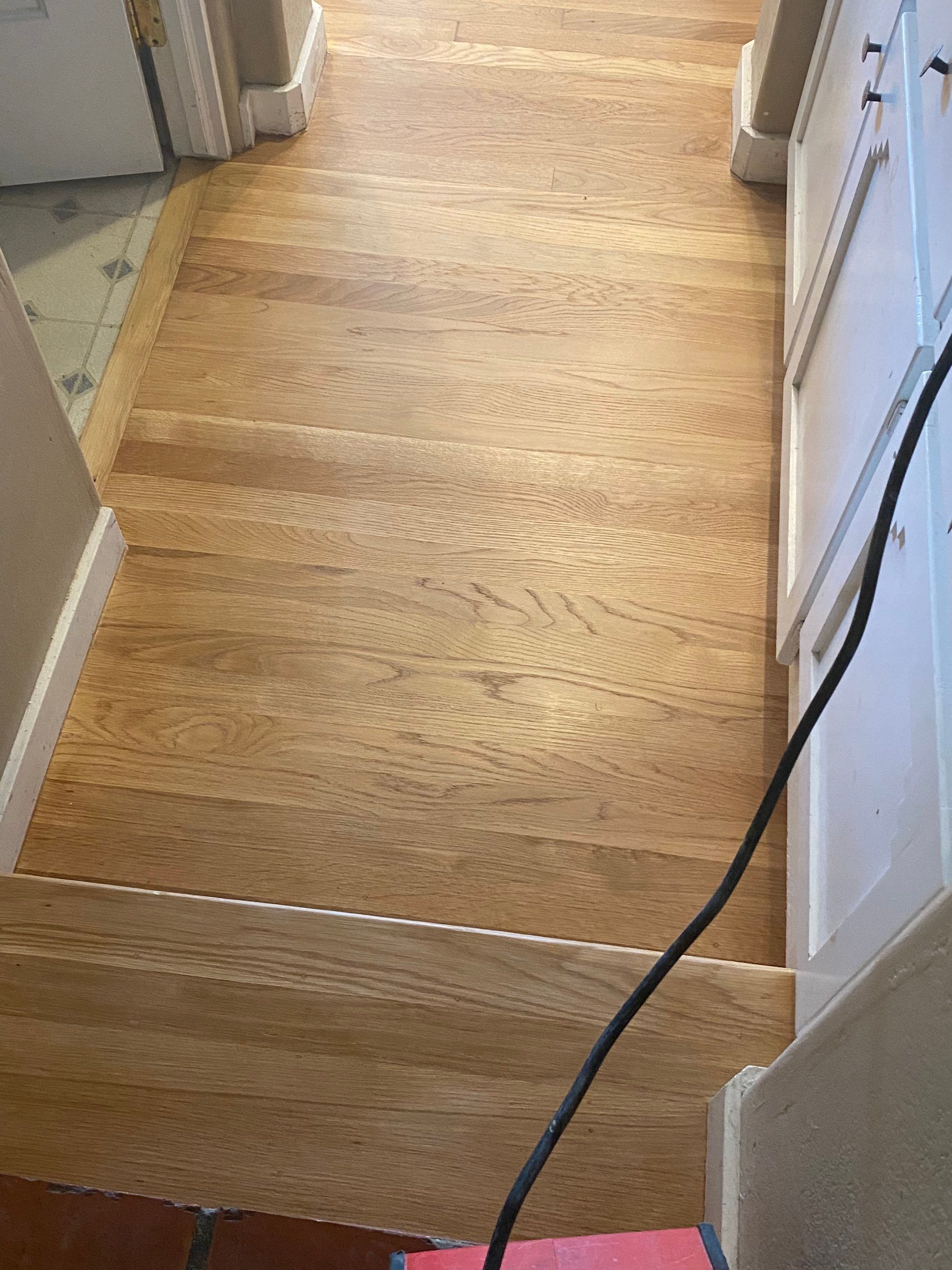 Red Oak Finish and Restore by Footprints Floors South Sacramento