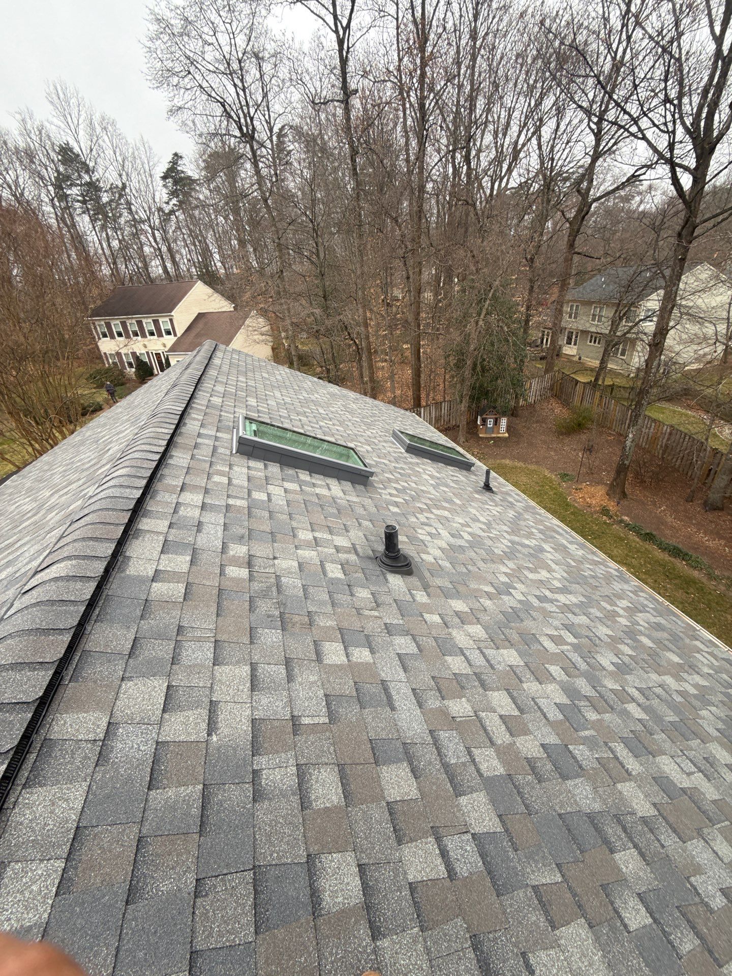 Fairfax Station :Residential Roof Replacement with CertainTeed Landmark Pro in Max Def Drift Wood  by RM Banning, Inc.