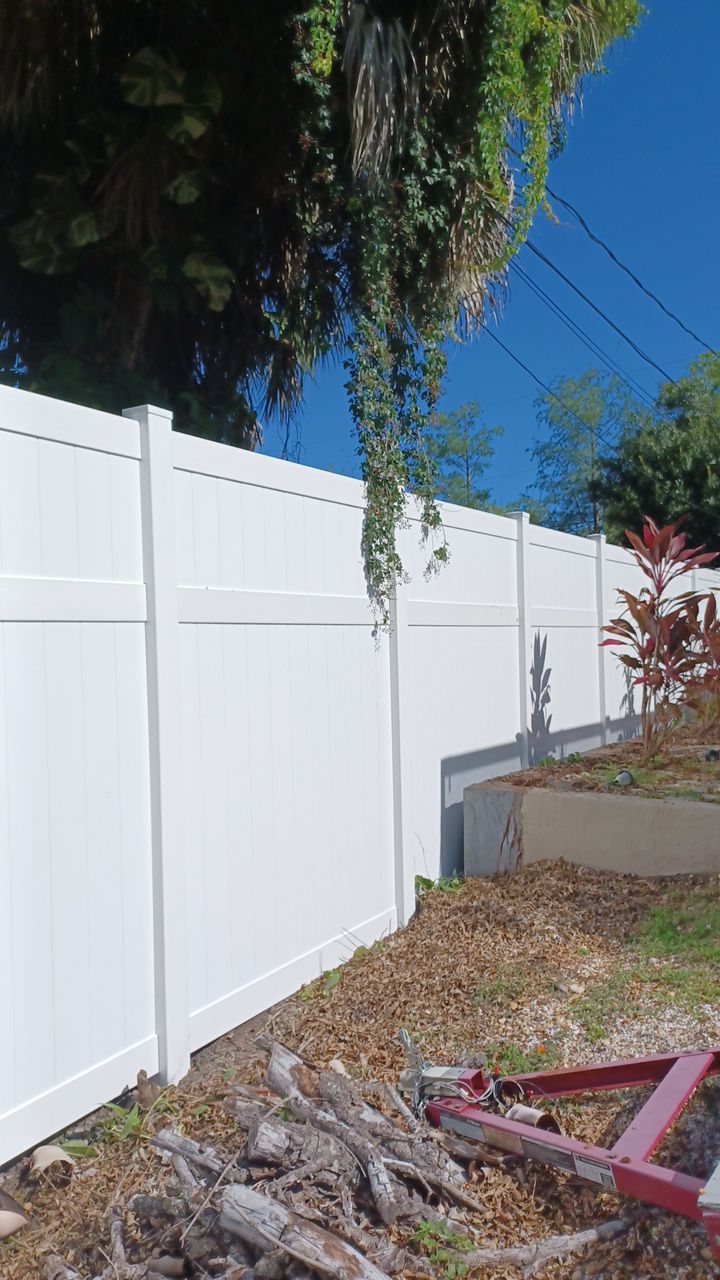 Venice, FL 6ft. Tall White Vinyl Privacy Fence  by Asap fence and gates, LLC