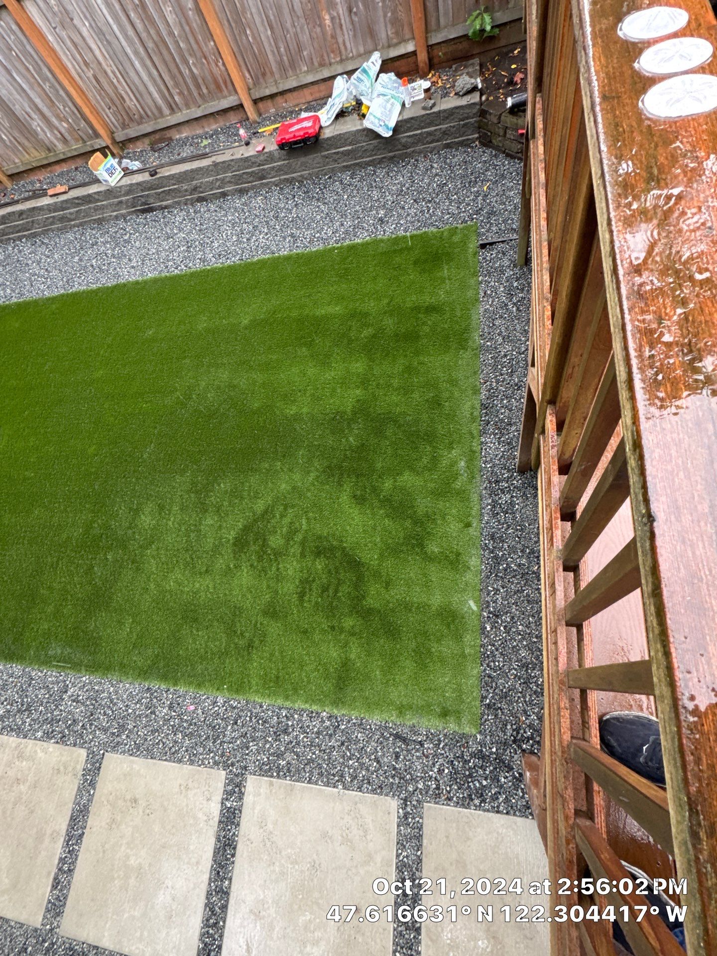 Turf Installation, Retaining Wall & Concrete Walkway | Seattle  by Jireh Asphalt & Concrete Inc 