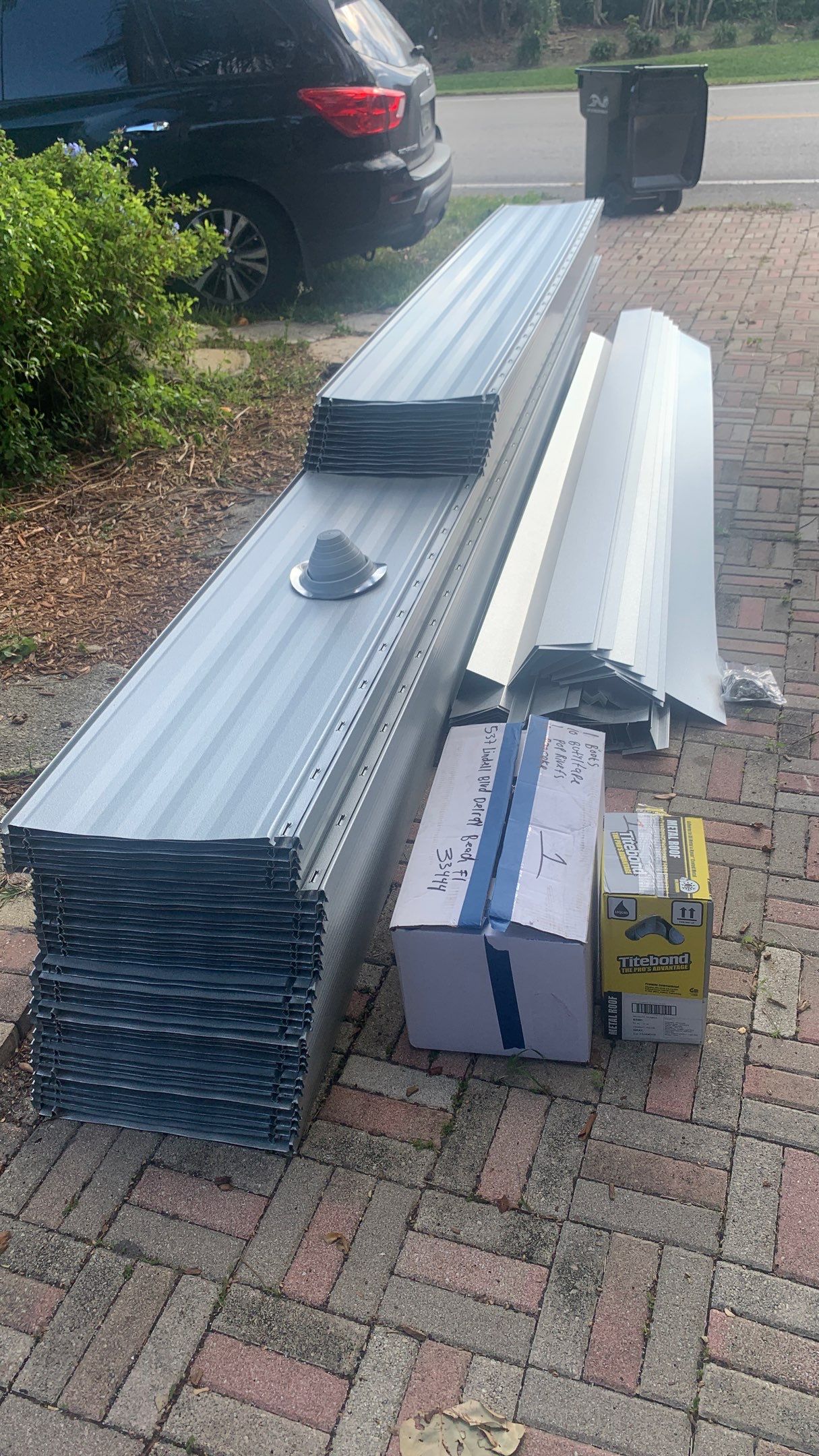 Residential Roofing Installation using 1" Nail strip metal roof by BLUES BROTHERS ROOFING