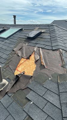 Residential Roofing Repair using Owen's Corning Duration (Lifetime) Shingles