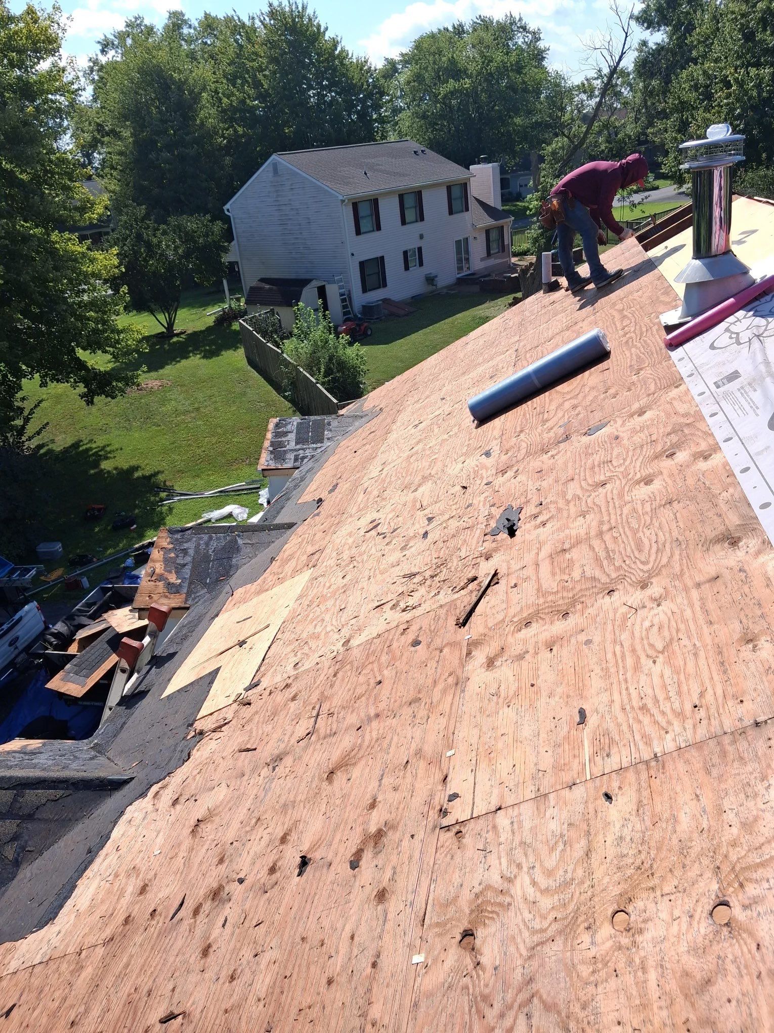 Architectural Shingle Roof Replacement and Decking Repair in Walkersville by Frederick Roof Repair