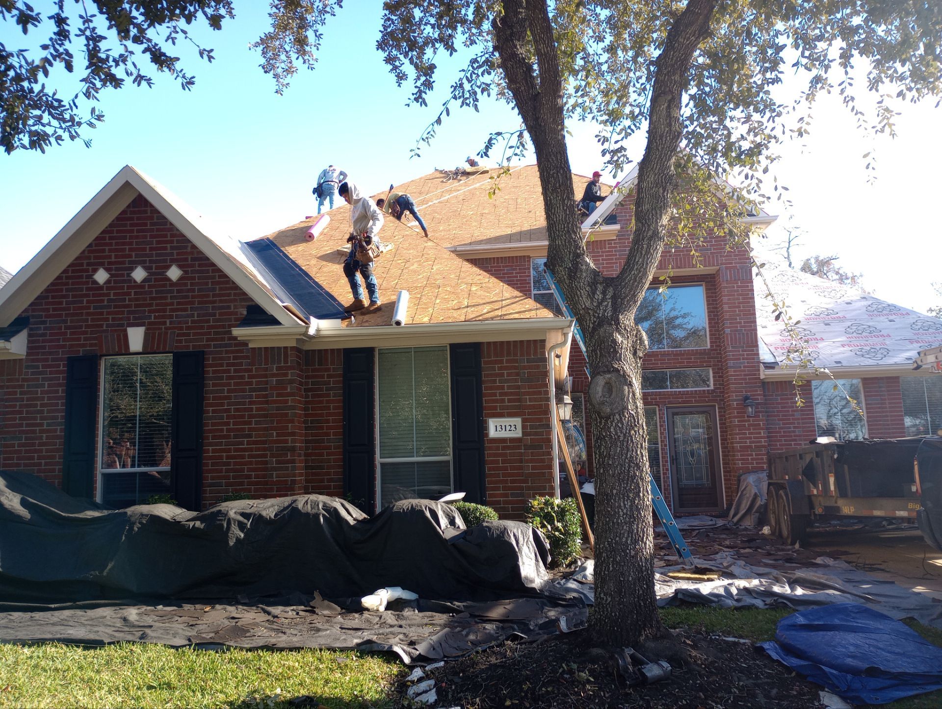 Residential Roofing Installation using Owen's Corning Duration (Lifetime) Shingles by Roof Repair Company