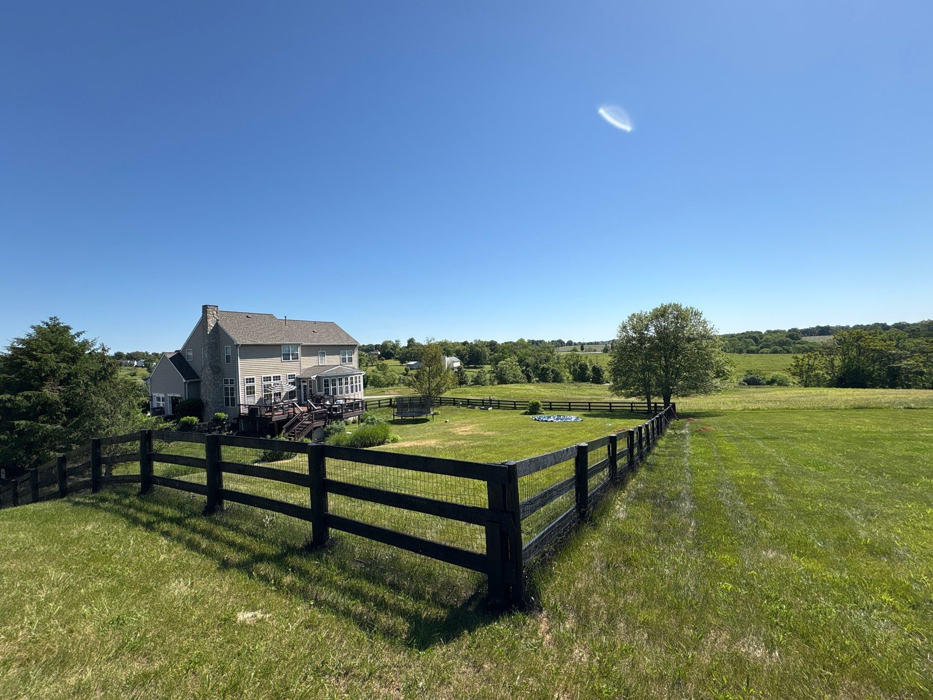 Fence repair project in Purceville, Va by Contracting Bros Llc