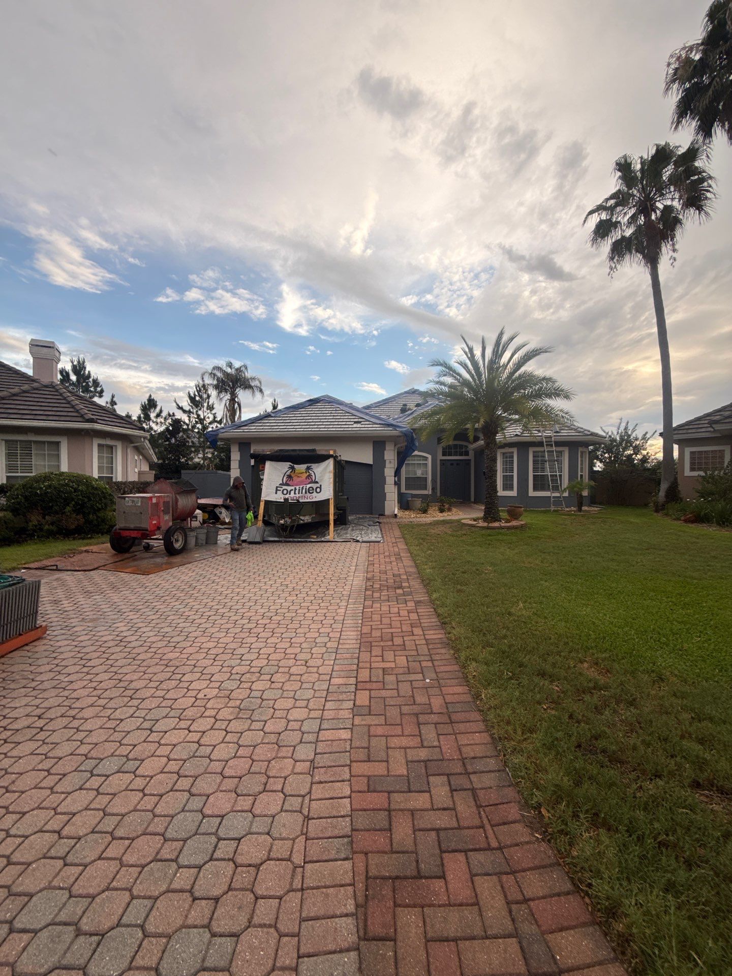 Concrete Tile Roof Replacement Using Polystick TU Plus in Orlando by Fortified Roofing Solutions Corp.