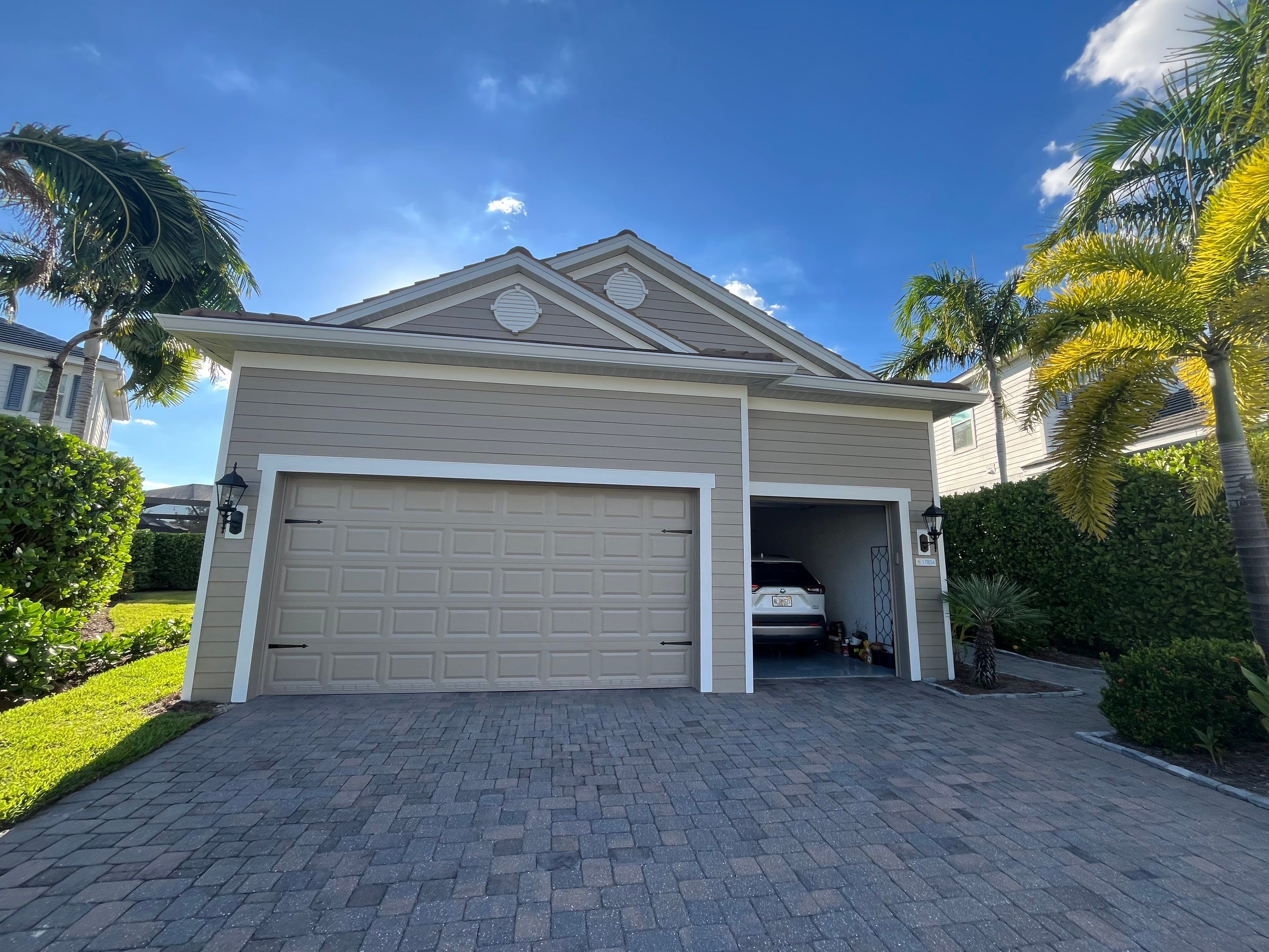 Bronze Downspouts & 7-Inch K-style Seamless Gutter Installation in Fort Myers FL by Gutter Professors