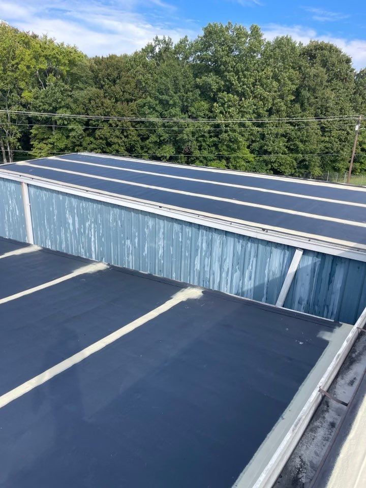 Commercial Roofing Installation using Coatings by Kentucky Commercial Roofing