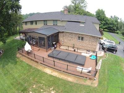 Deck/Screen porch Transformation using Timbertech