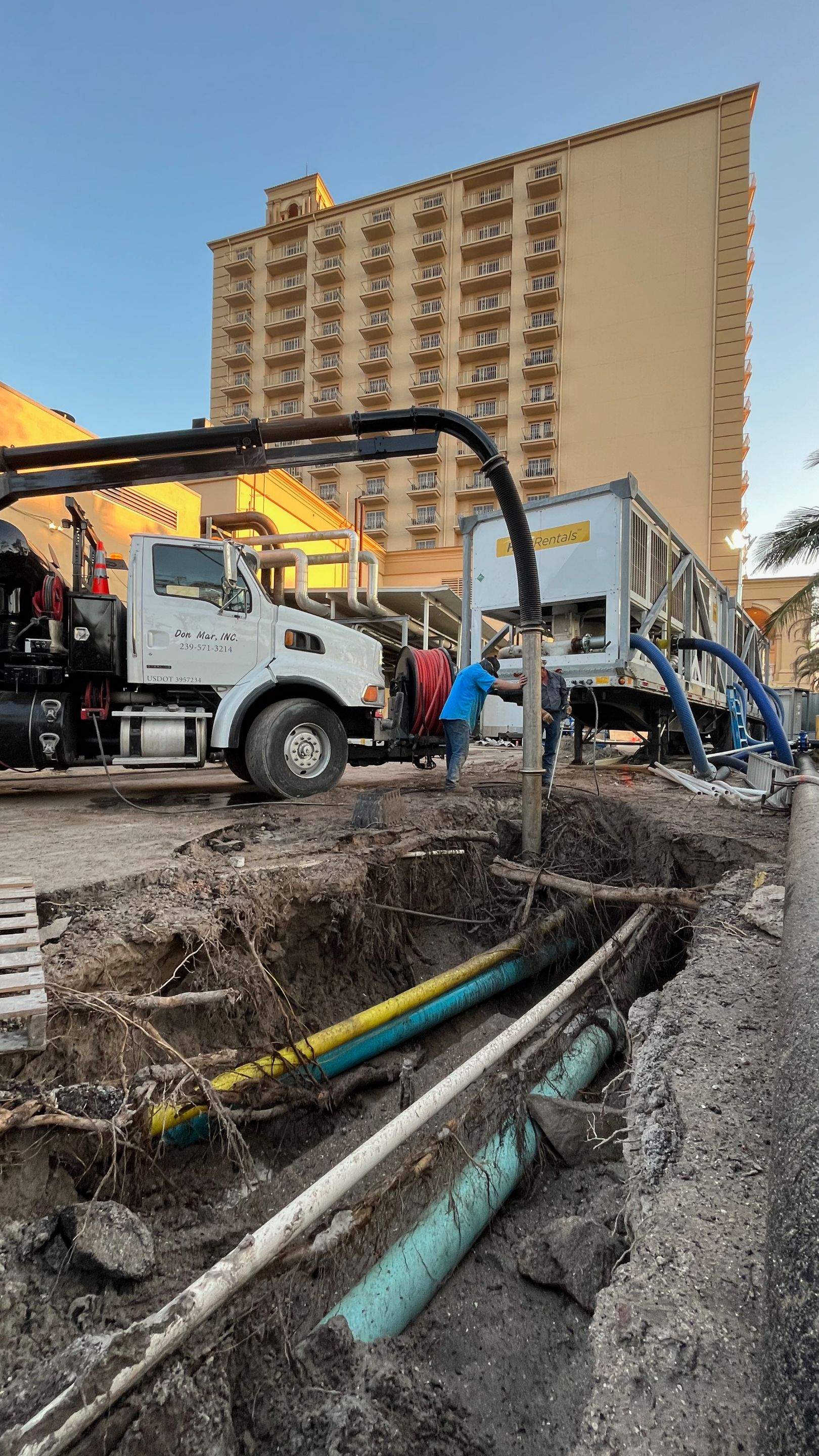 Ritz-Carlton NW Service Area Daylighting by Don Mar, Inc. Storm Water Solutions
