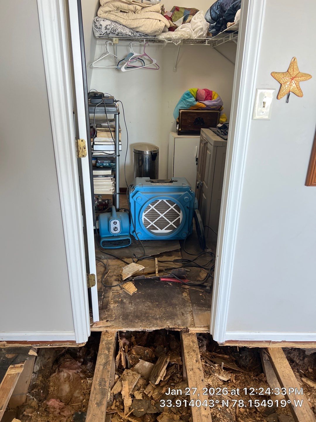 Caving Floors - LVP Structural Floor Repair in Oak Island, NC by Licensed General Contractor by RGR Construction and Roofing, LLC