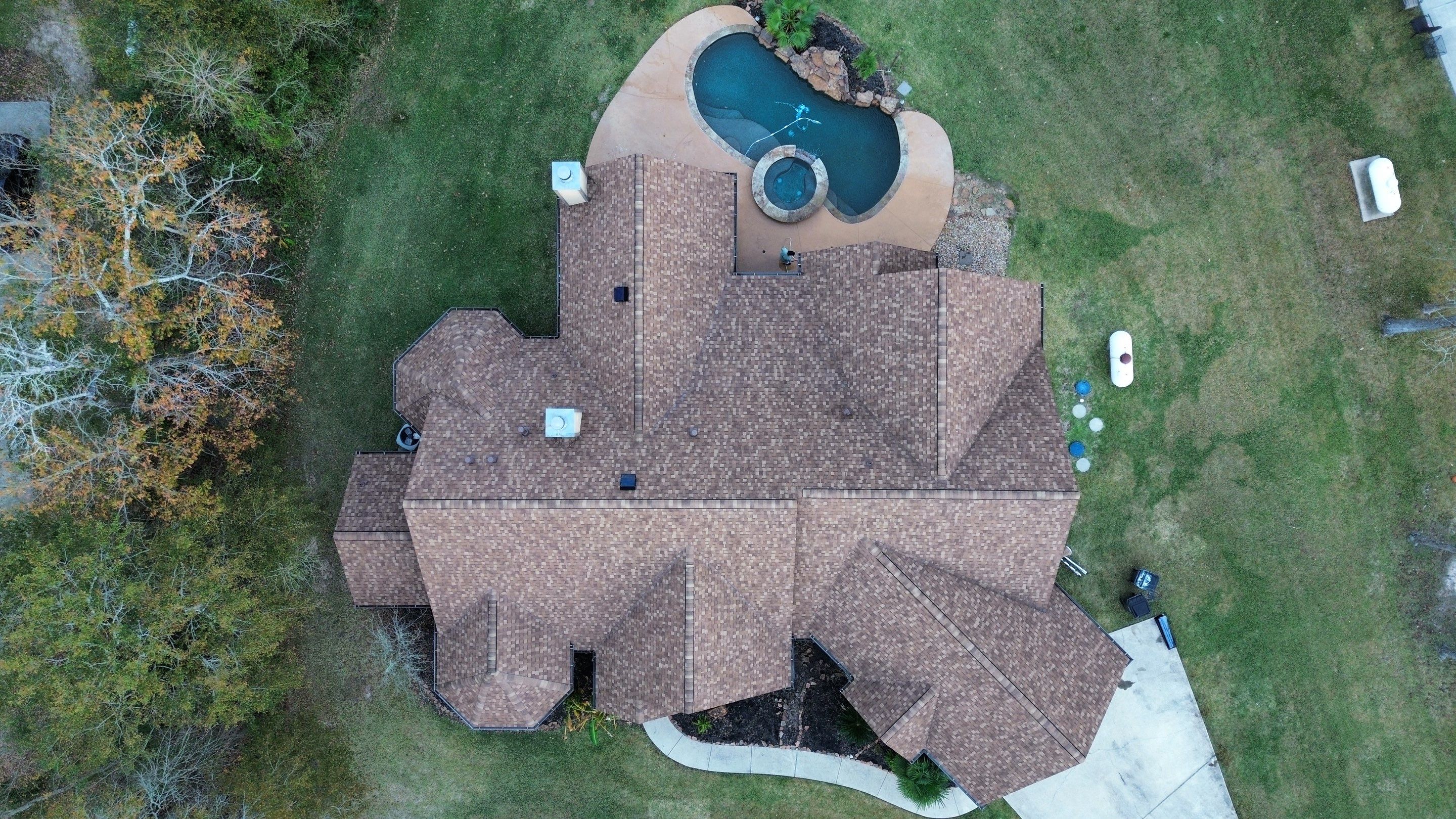 Huffman Roof Installation using Atlas Pinnacle Pristine by Modern BYLT Roofing & Construction