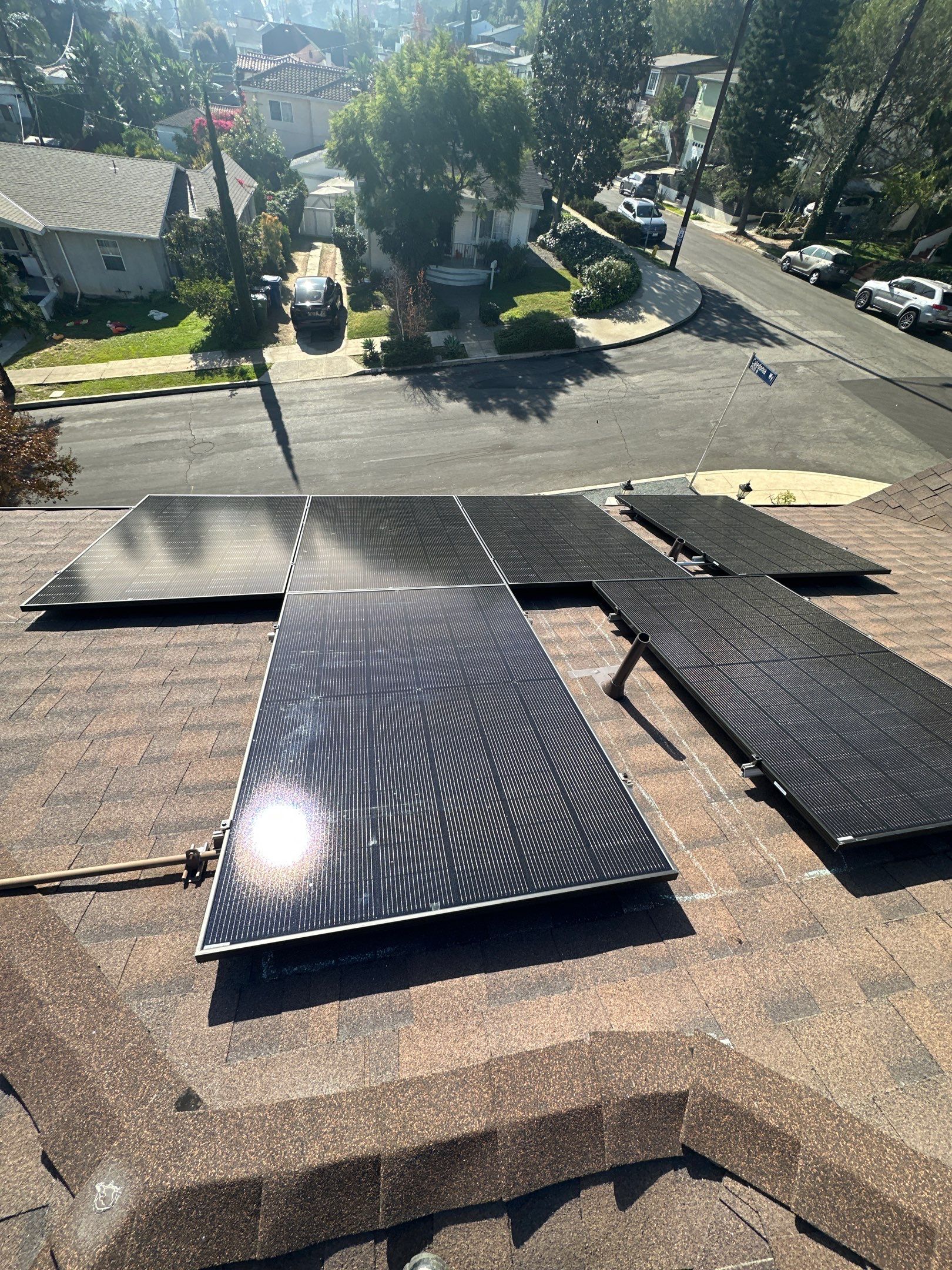 Los Angeles Residential Solar Panel Installation with Enphase Microinverters by AWS Solar