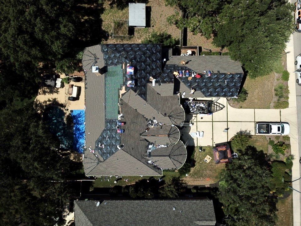 Residential Roof Replacement using GAF Timberline HDZ Architectual Shingles by Premier Roofing and Contracting