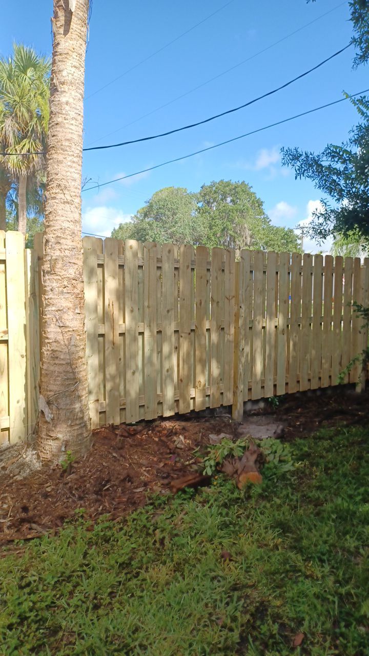 Nokomis, FL 6ft. Tall Treated Wood Shadowbox  by Asap fence and gates, LLC