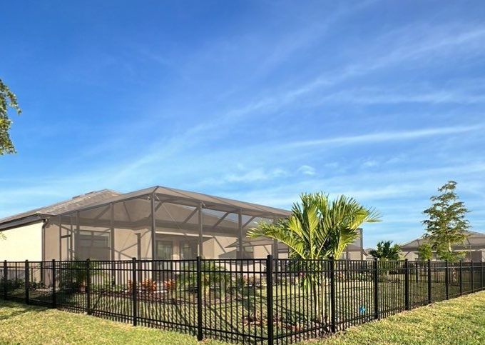 Aluminum Fence Installation using Black 3 Rail Aluminum Fence by Asap fence and gates, LLC