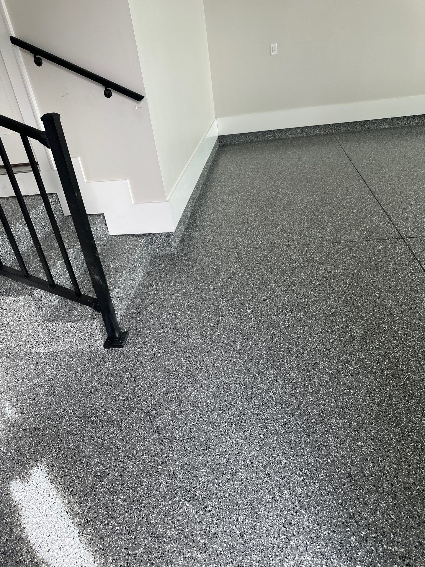 Garage Floor Coating using Wombat by My Garage Floor Guys