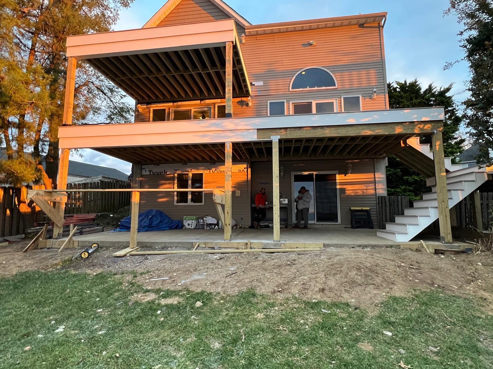 Waterfront deck In Keyport  by deck guardian
