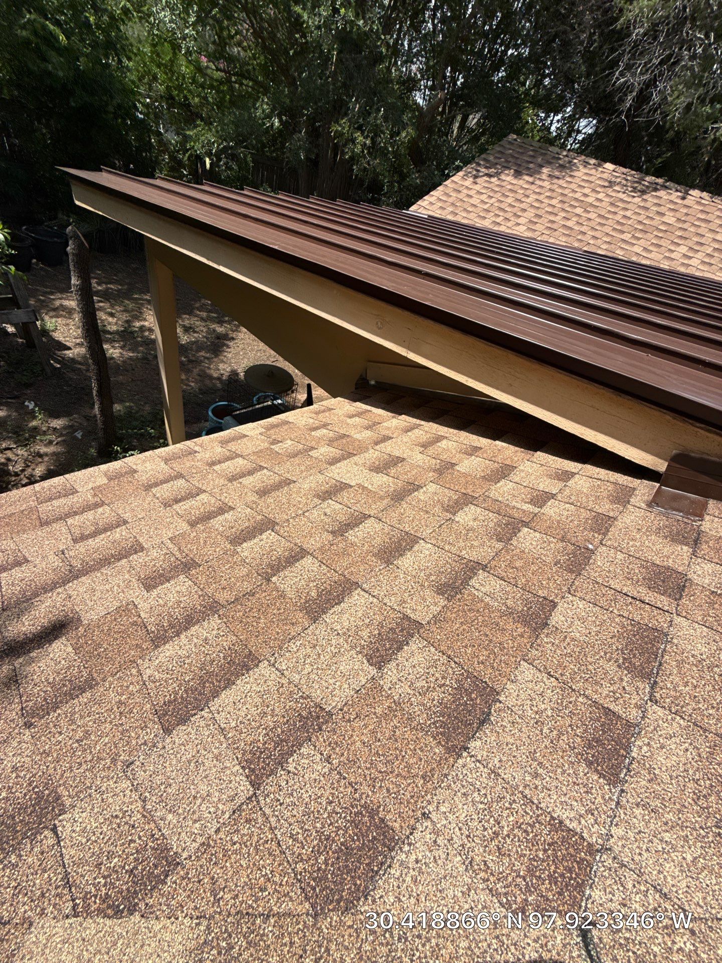 Residential Roof Replacement using GAF - HDZ - Shakewood by Action Exteriors Austin