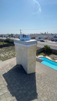 Chimney Cap Replacement using Custom Fabricated Steel