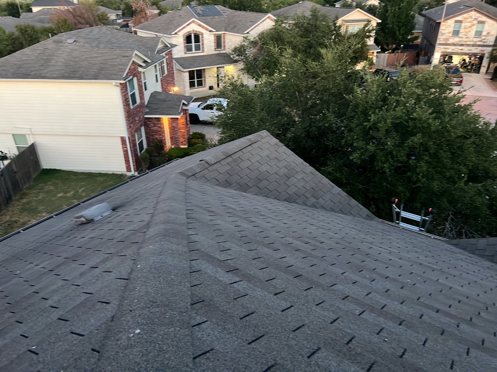 Residential Roofing Replacement and Sheathing Upgrade in Manor by Caliber Restoration LLC
