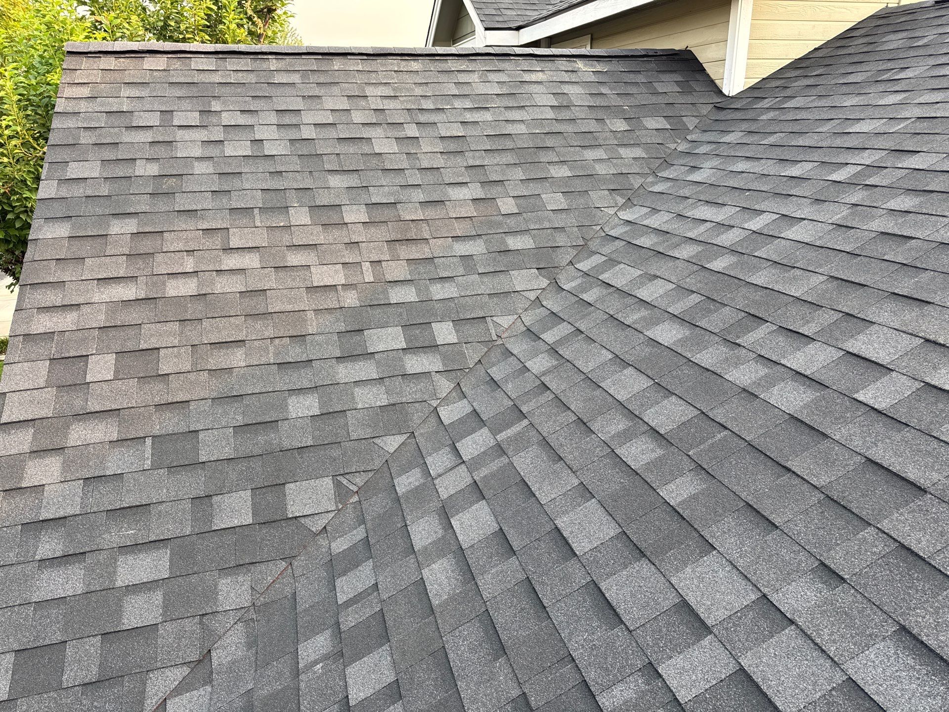 Meridian Residential Roof Replacement Using Dark Gray Architectural Shingles by Olive Roofing