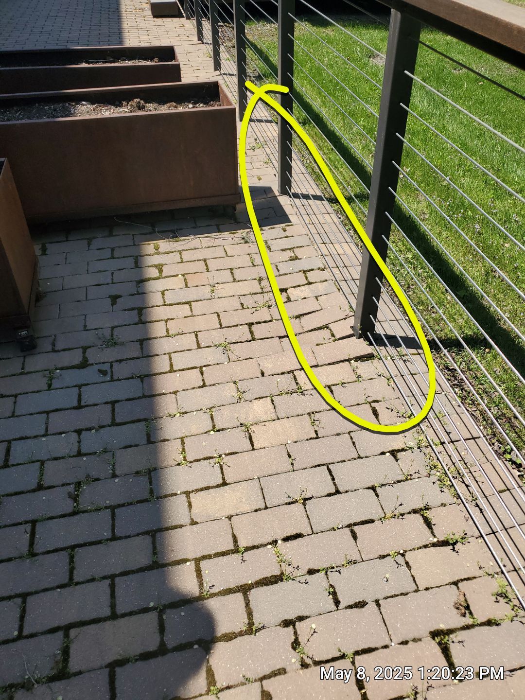 Brick paver repair, cleaning, sealing and poly sanding by Northern Power Washing LLC.