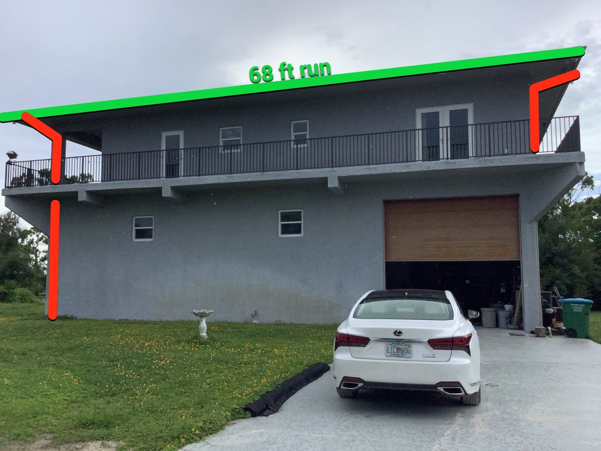 Black Seamless Gutters St. James City by Gutter Professors