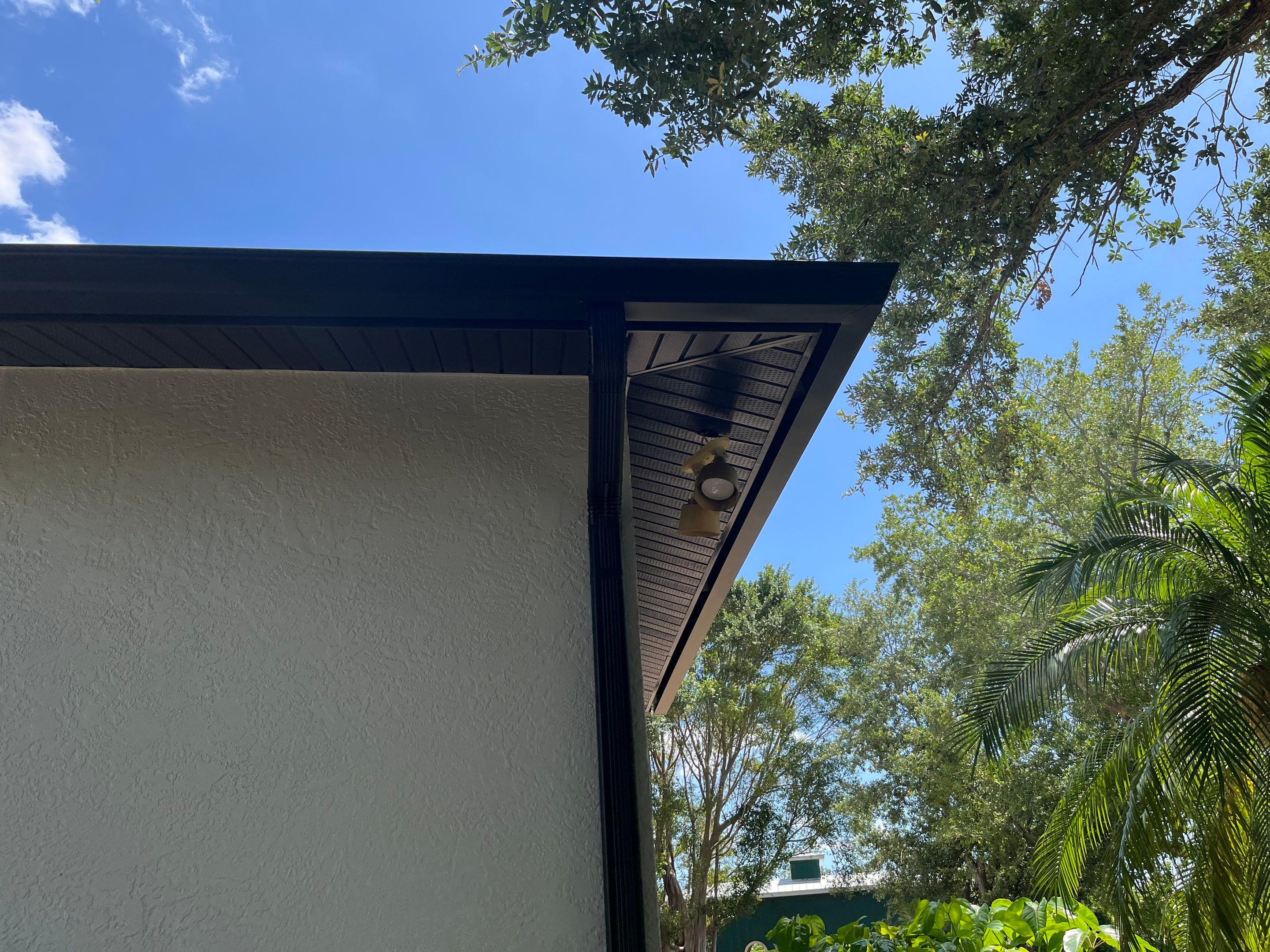 New Soffit and Fascia and Gutters in North Fort Myers FL by Gutter Professors