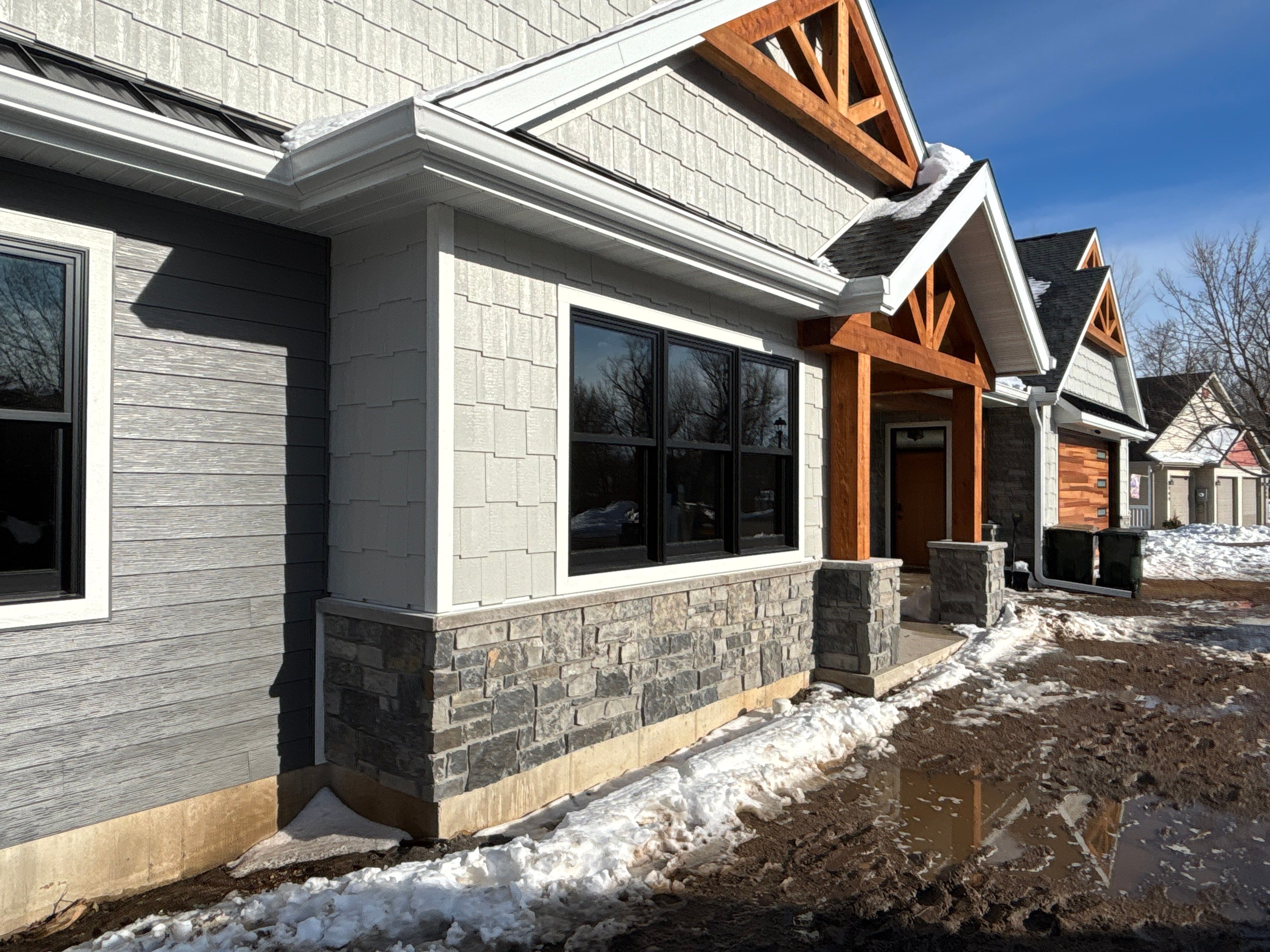 White Seamless Gutter and Gutter Guard Installation in Annandale by Next Level Seamless Gutters / Exteriors Inc.