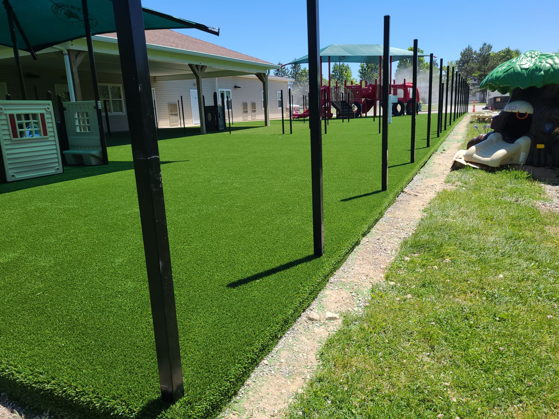Commercial Primrose Playground Artificial Turf Installation in Twinsburg, Ohio by Southwest Greens Midwest