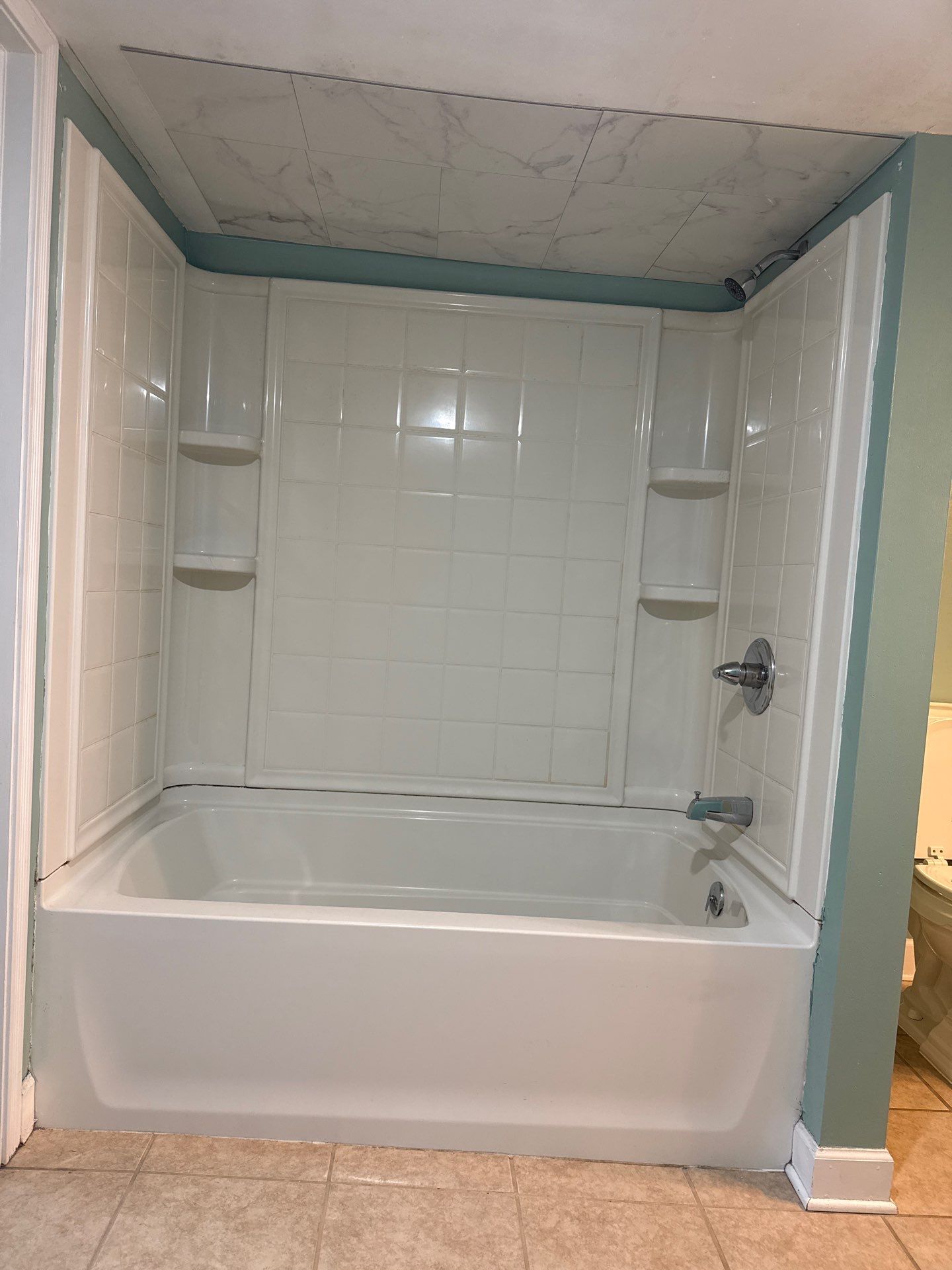 Jacuzzi Walk-In Shower Conversion and Bath Remodel in Traverse City by Rainbow Seamless Systems
