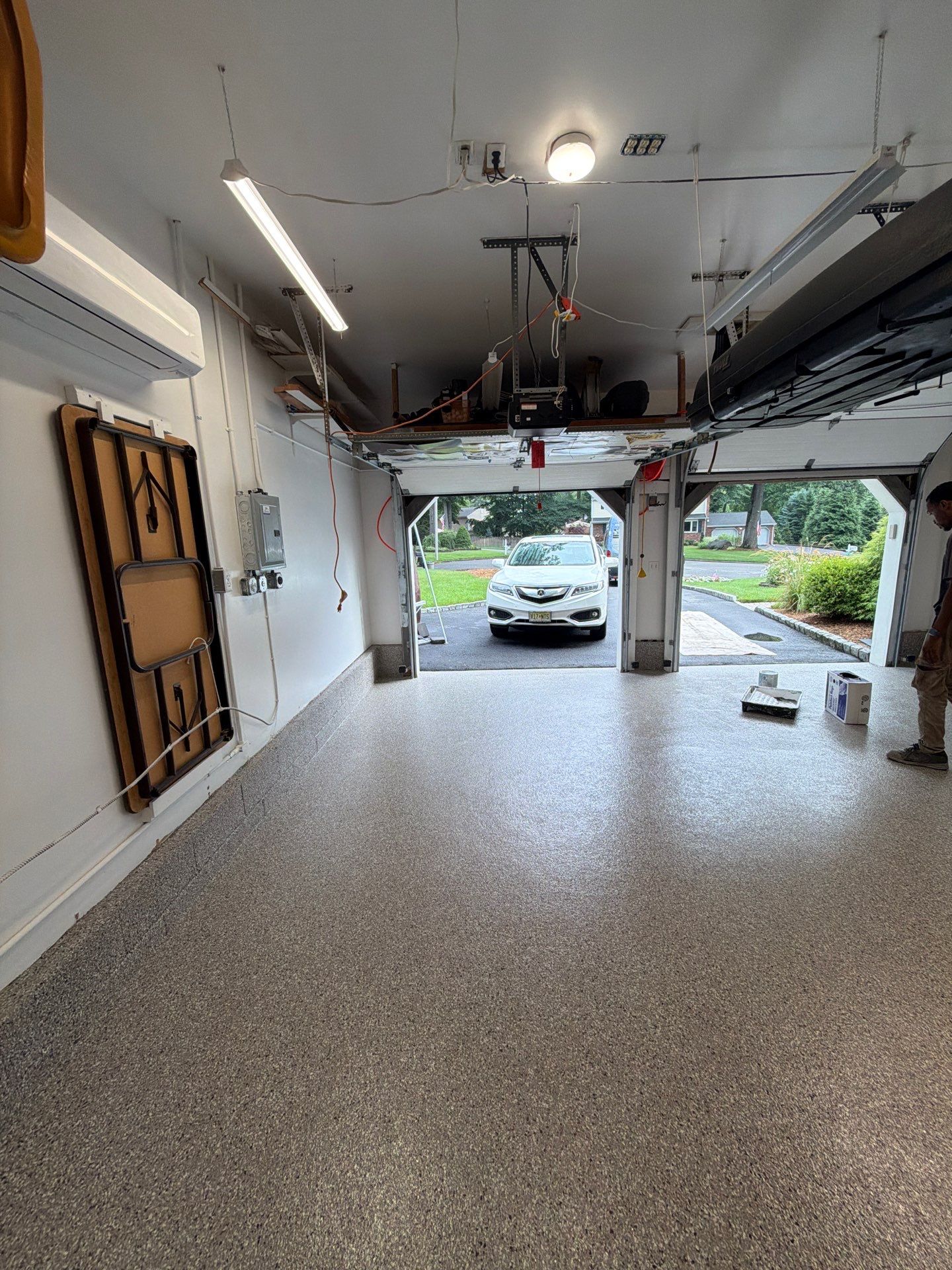 Garage Floor Coating and Crack Repair in Ramsey, New Jersey by Spectrum Painting, LLC