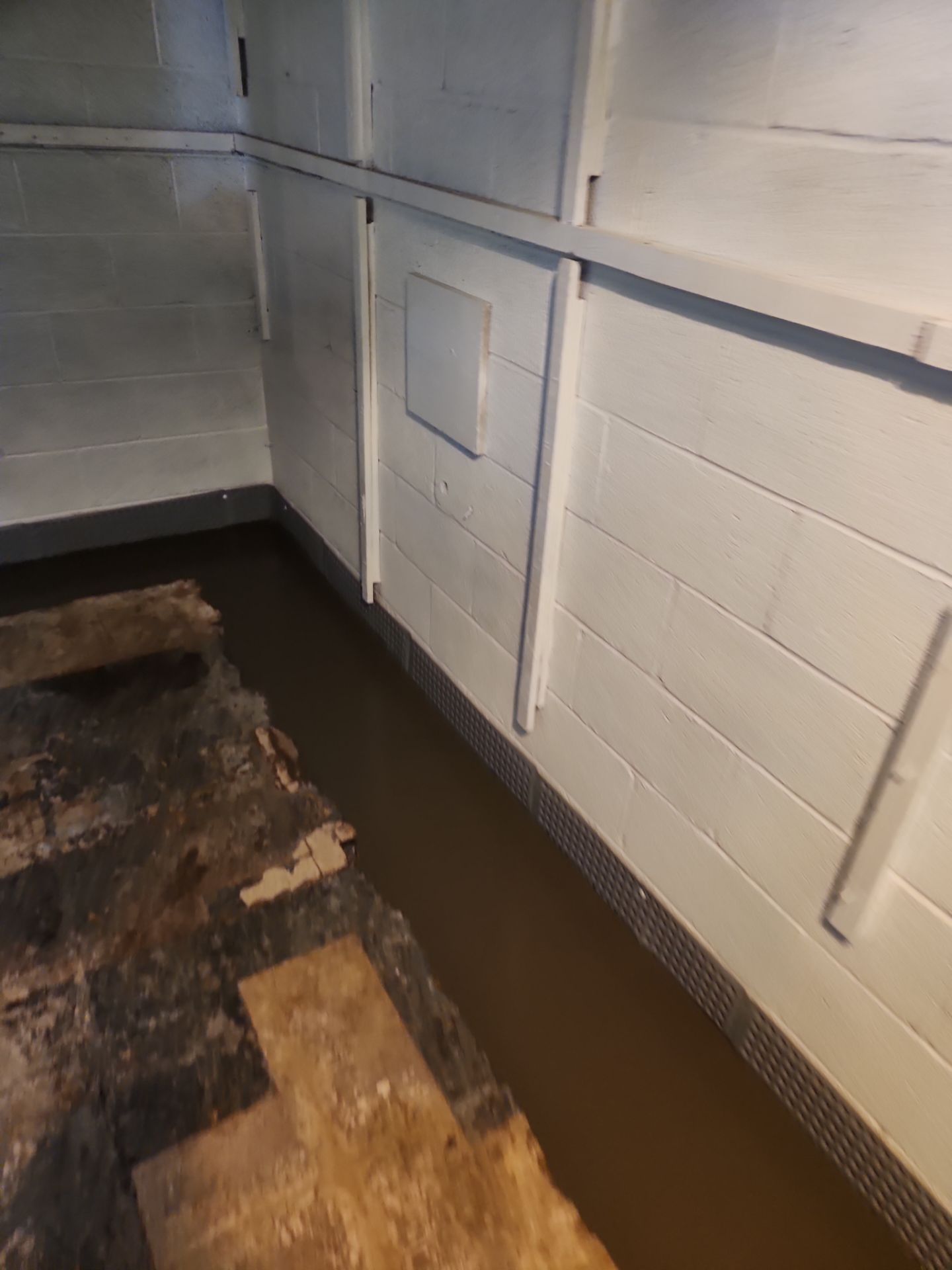 Interior French Drain & Mold Remediation Project in Manville, New Jersey by Pure Service Pro, LLC 