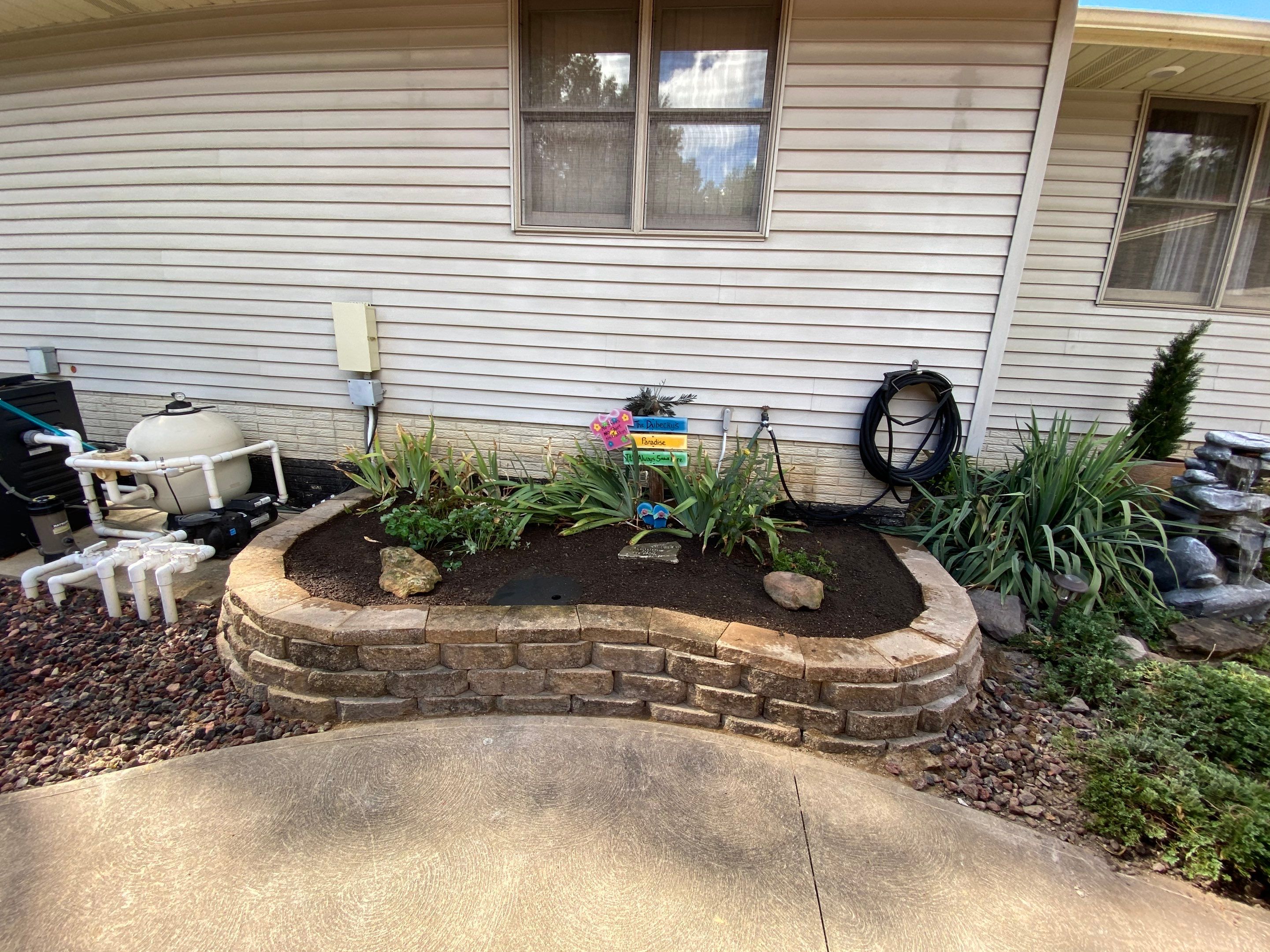 Hardscape River Wall Projects by Elm Rose Gardens