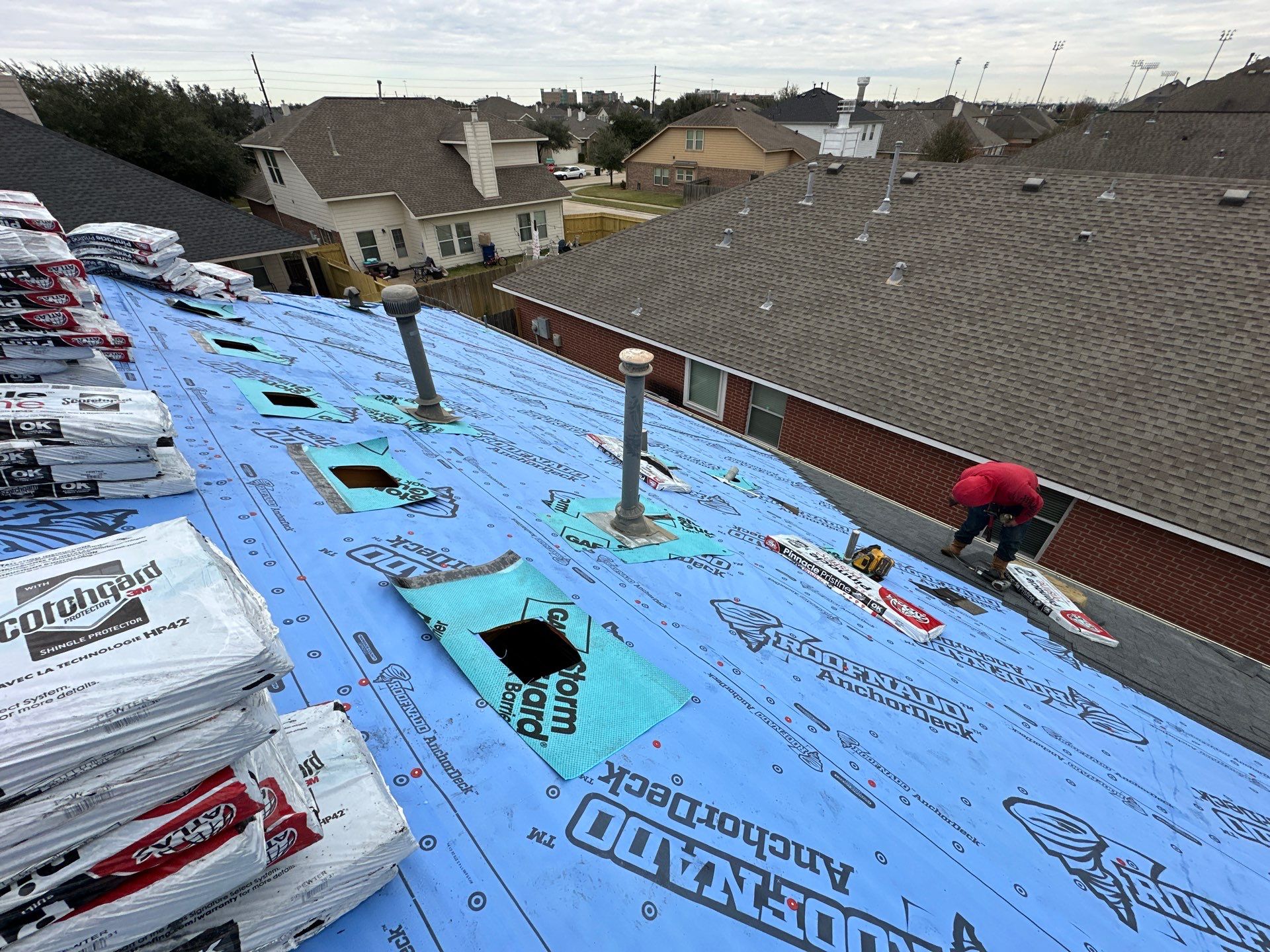 Project in Houston by Motion Roofing
