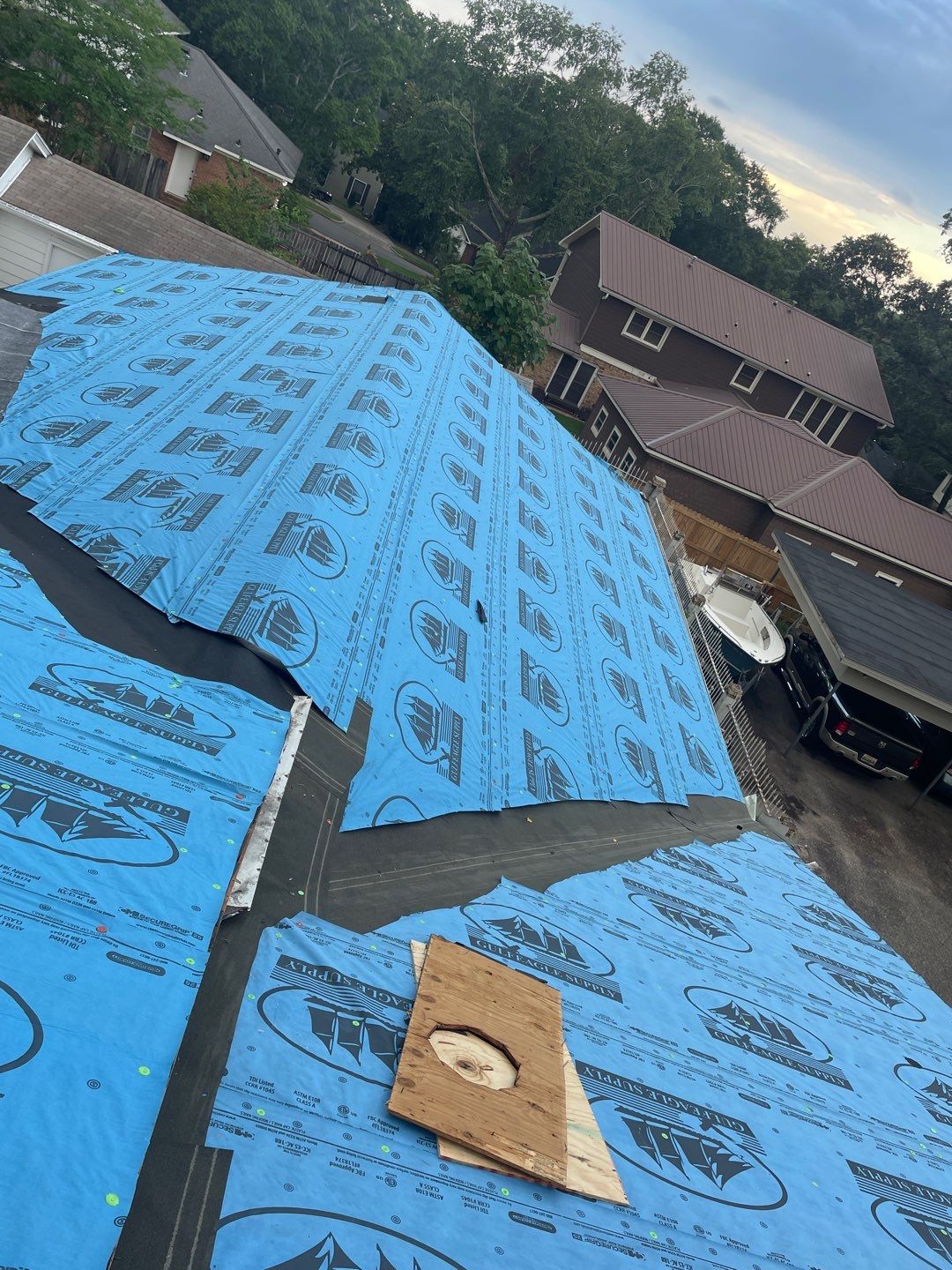 Residential Roofing Installation using Roof Replacement by American Roofing & Construction LLC
