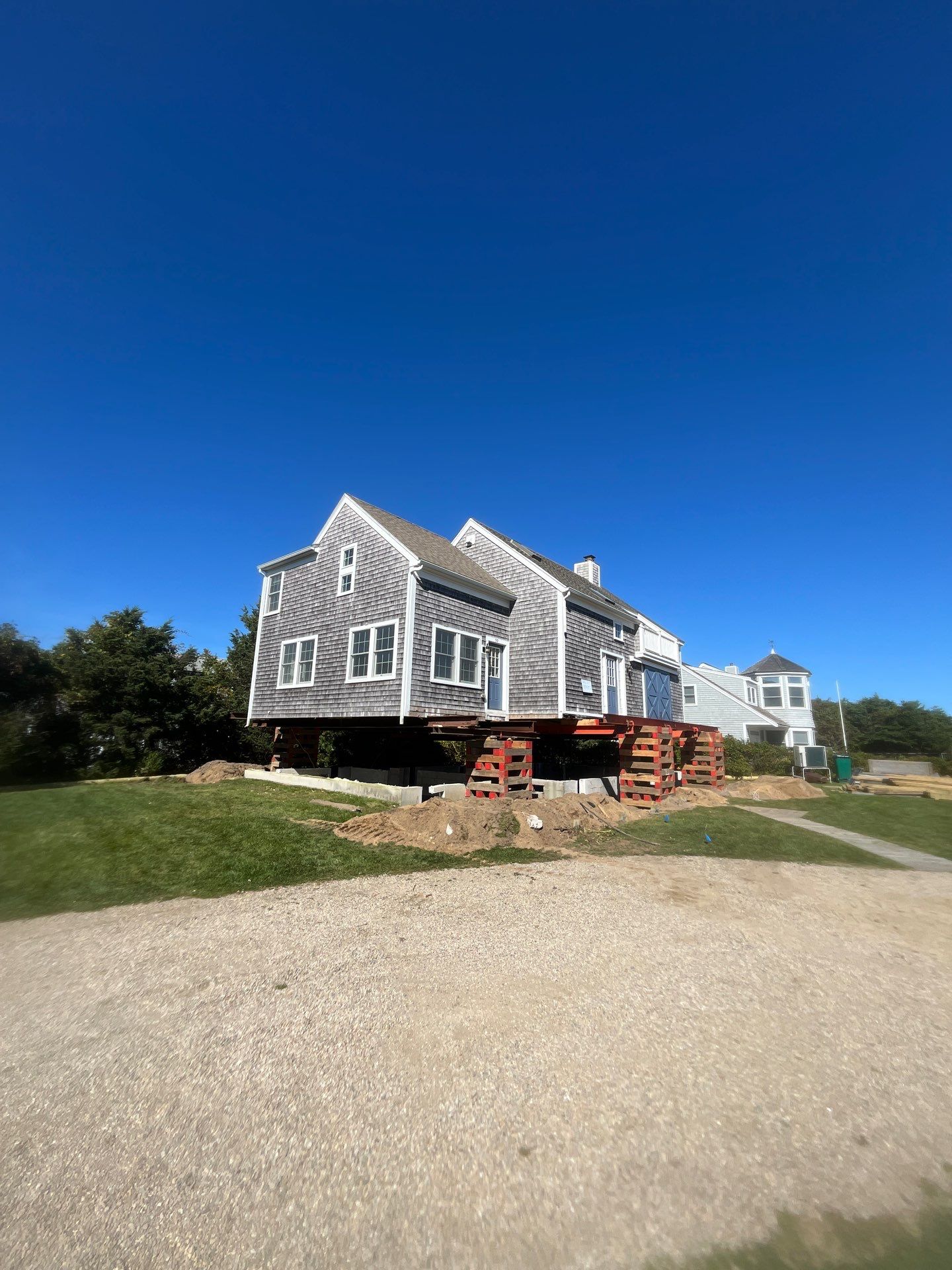 House Elevation and Structural Foundation Reconstruction in West Yarmouth by Lewis Bay Management