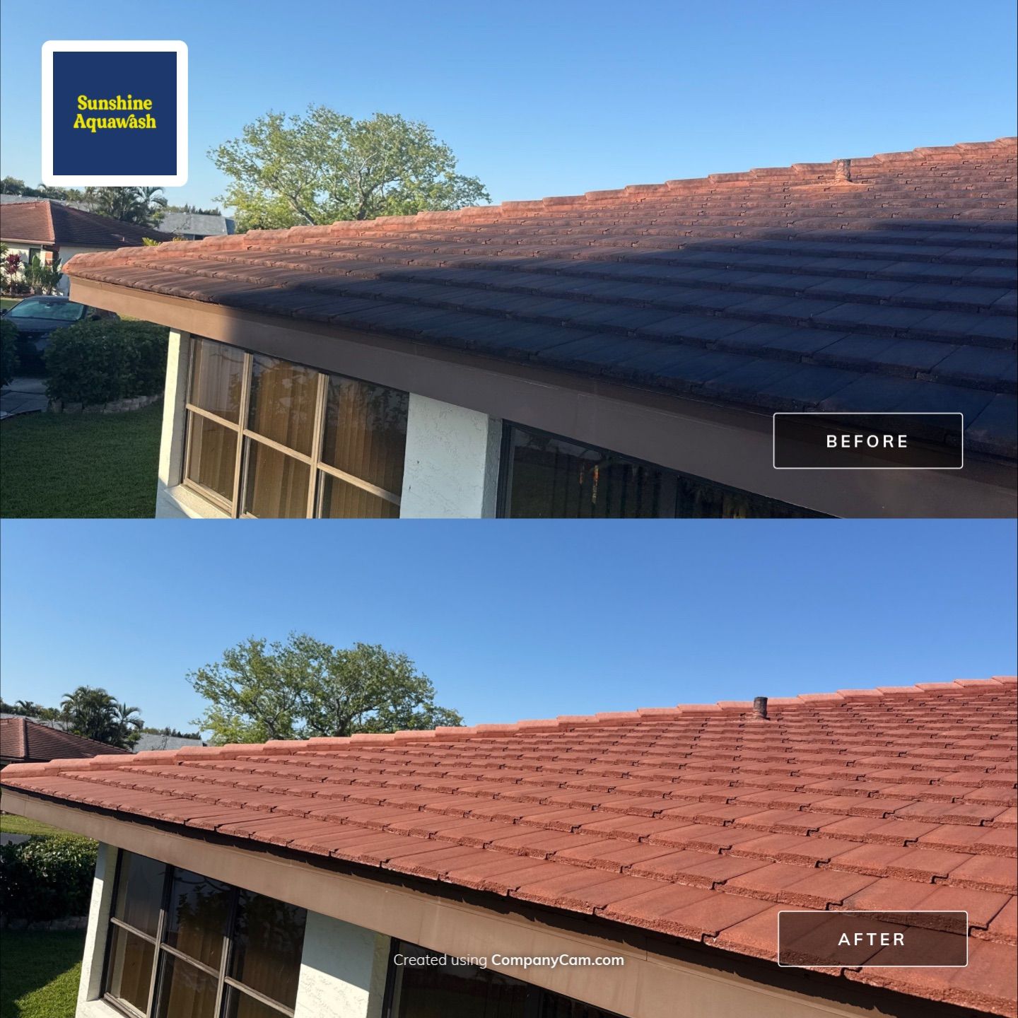 Tile Roof Cleaning – Vivenda at Bradenton I (5-Star Review & Plant Protection) by Sunshine AquaWash