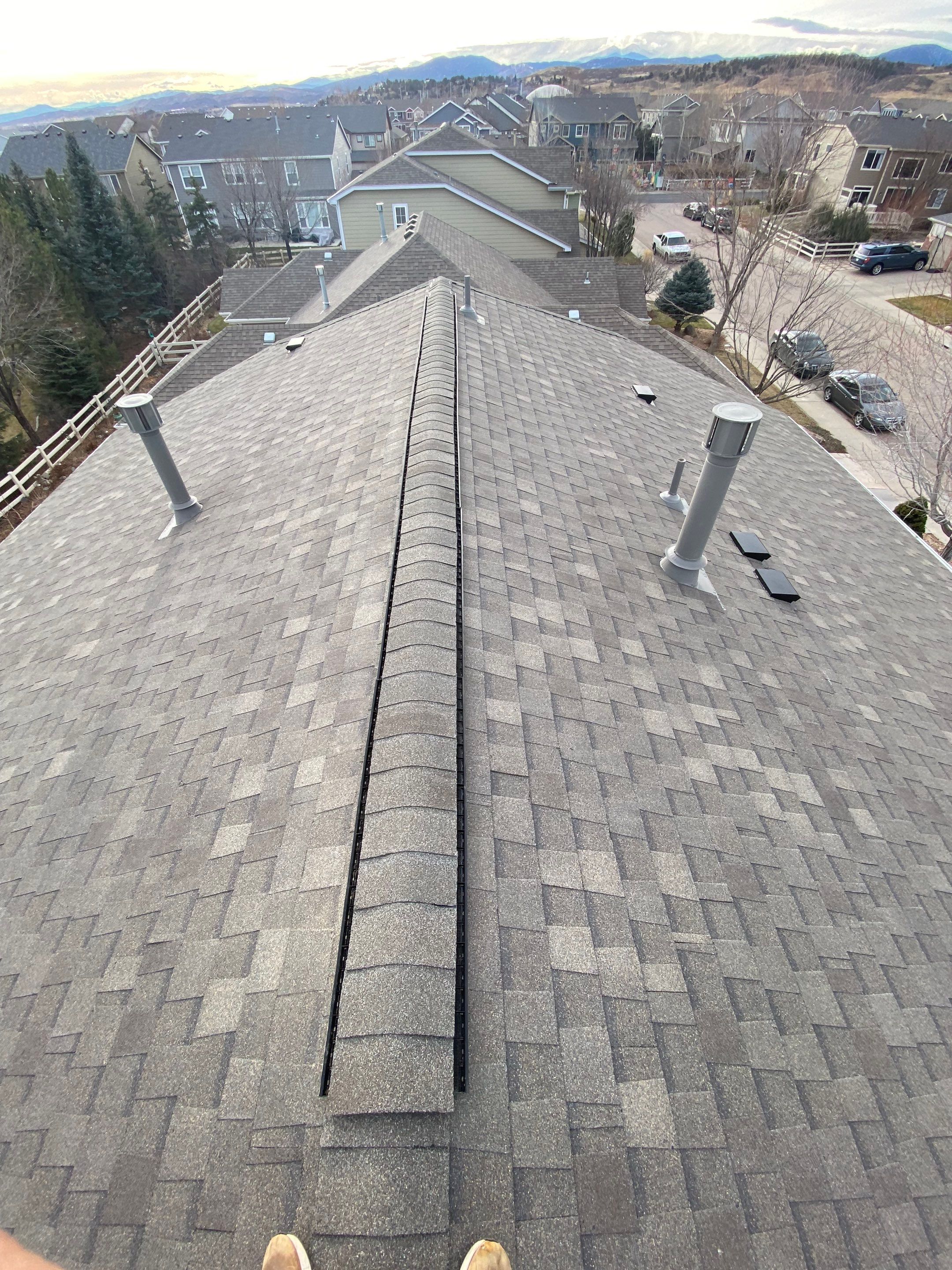 Resdiental Hail Damage Roof Replacement using Atlas Pinnacle Class 4 Impact Resistant "Weathered Wood" color by Black Belt Roofing